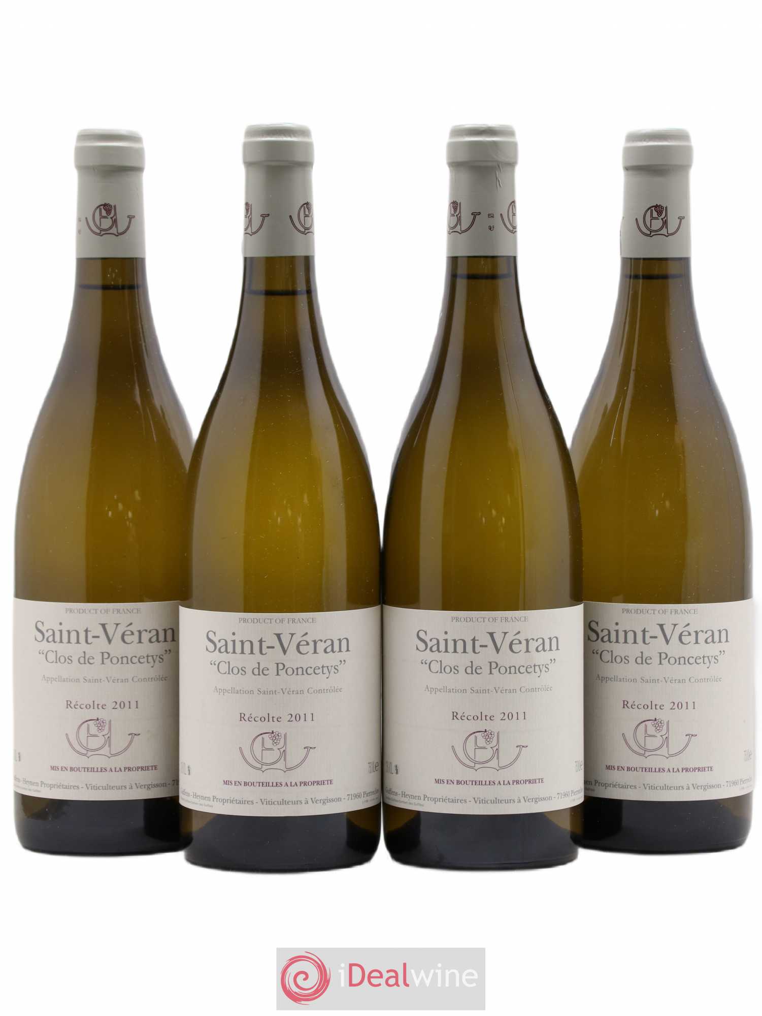 Saint-Véran Clos de Poncetys Guffens-Heynen 2011 - Lot de 4 bouteilles - 0
