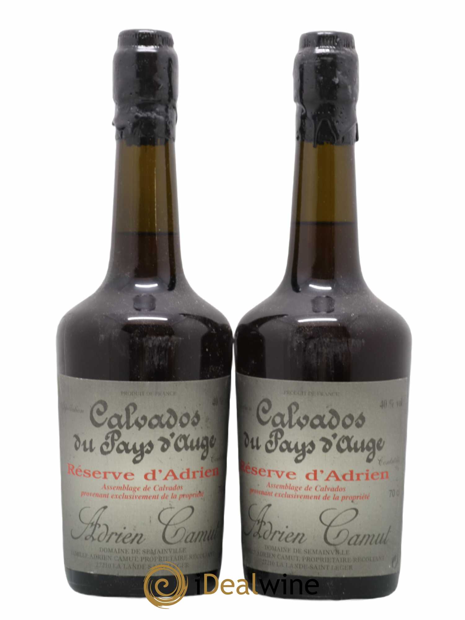 Calvados Réserve d'Adrien Camut - Posten von 2 Flaschen - 1
