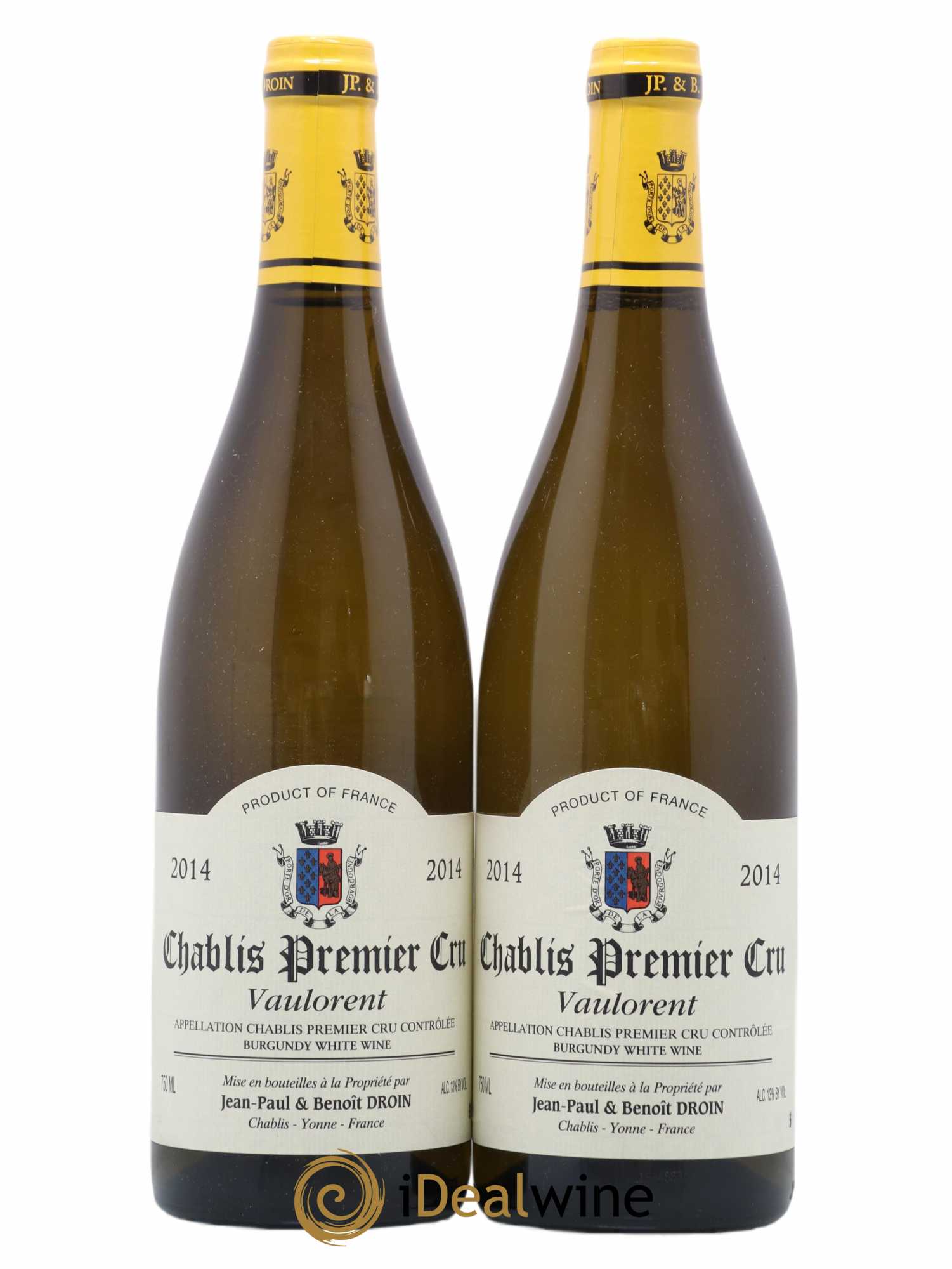 Chablis 1er Cru Vaulorent Droin 2014 - Posten von 2 Flaschen - 0