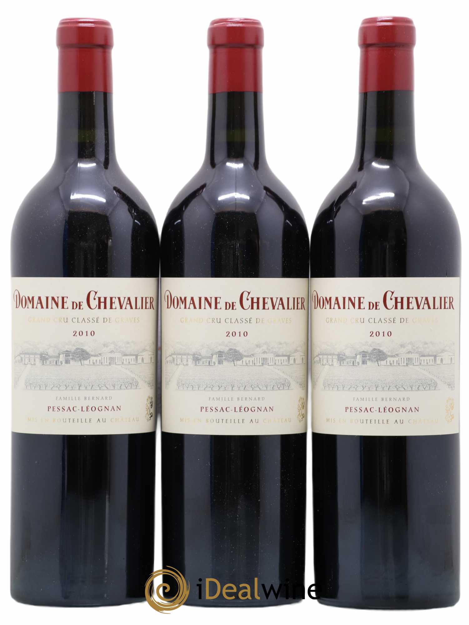 Domaine de Chevalier Cru Classé de Graves 2010 - Lot de 3 bouteilles - 0