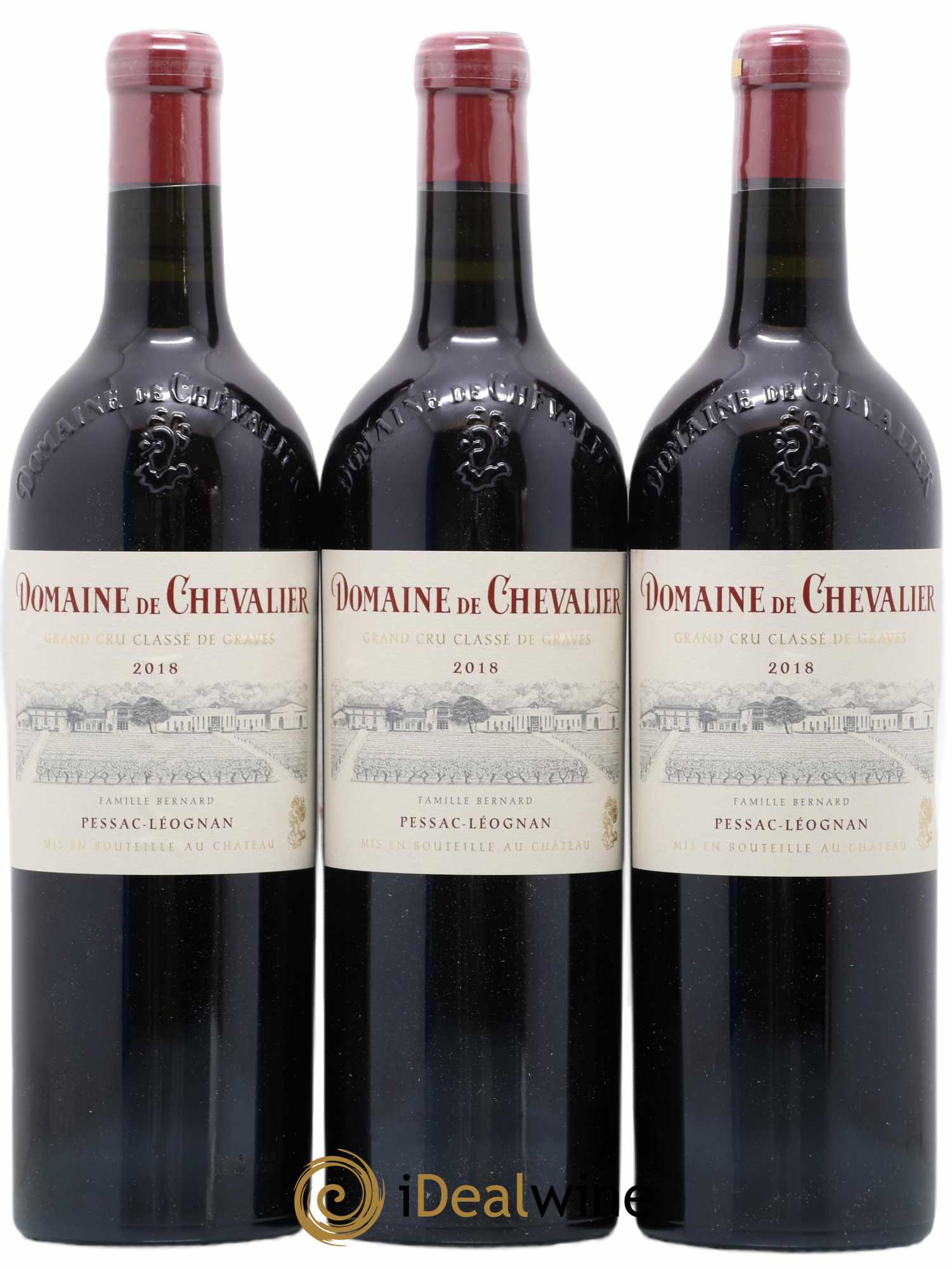 Domaine de Chevalier Cru Classé de Graves 2018 - Lot de 3 bouteilles - 0