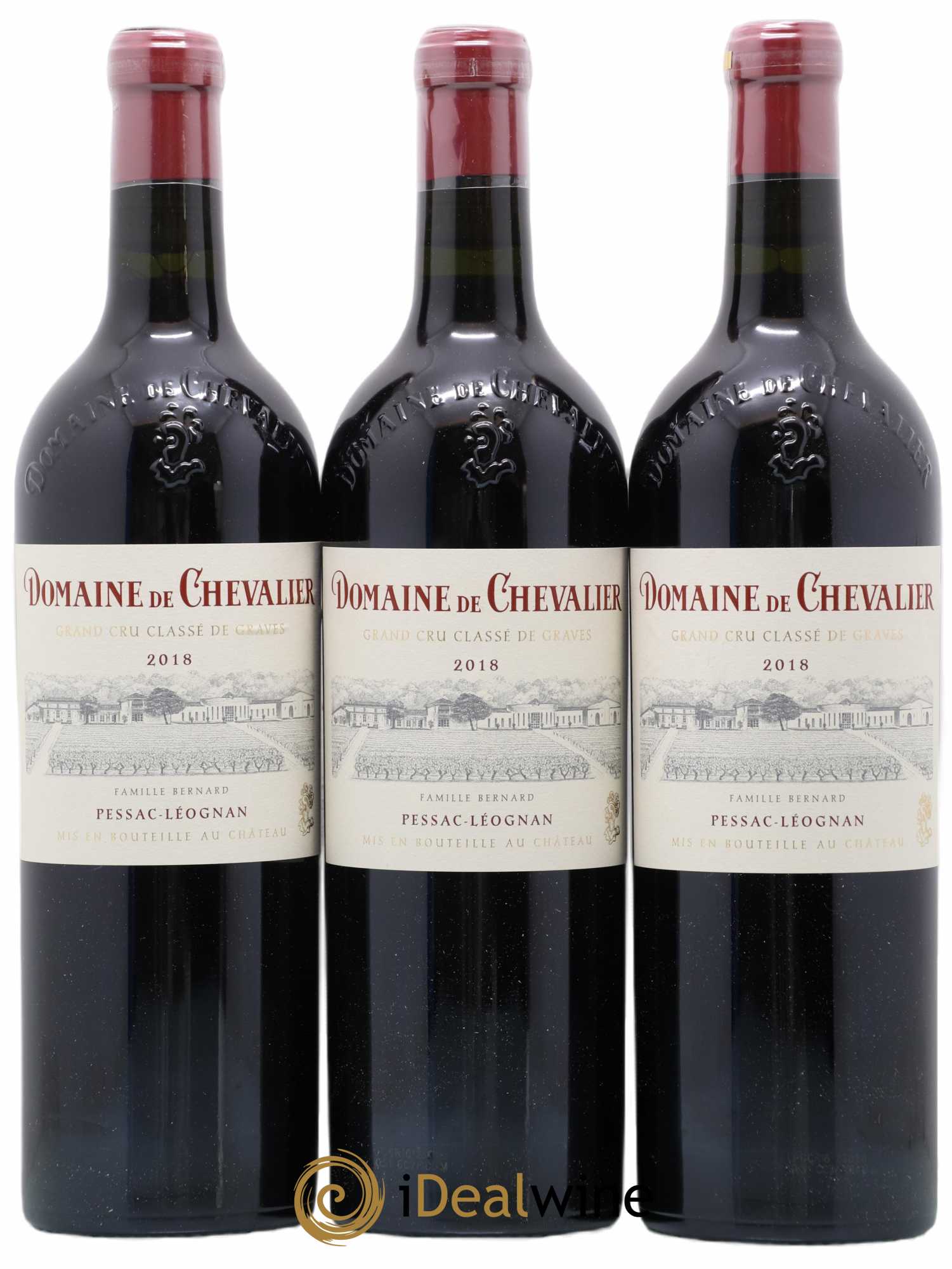 Domaine de Chevalier Cru Classé de Graves 2018 - Lot de 3 bouteilles - 0
