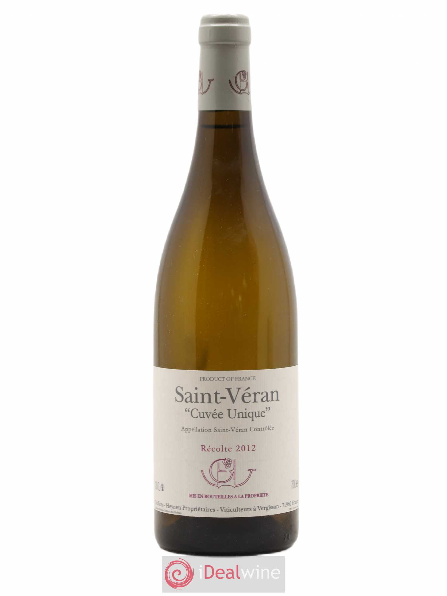 Saint-Véran Cuvée Unique Guffens-Heynen 2012 - Lot de 1 bouteille - 0
