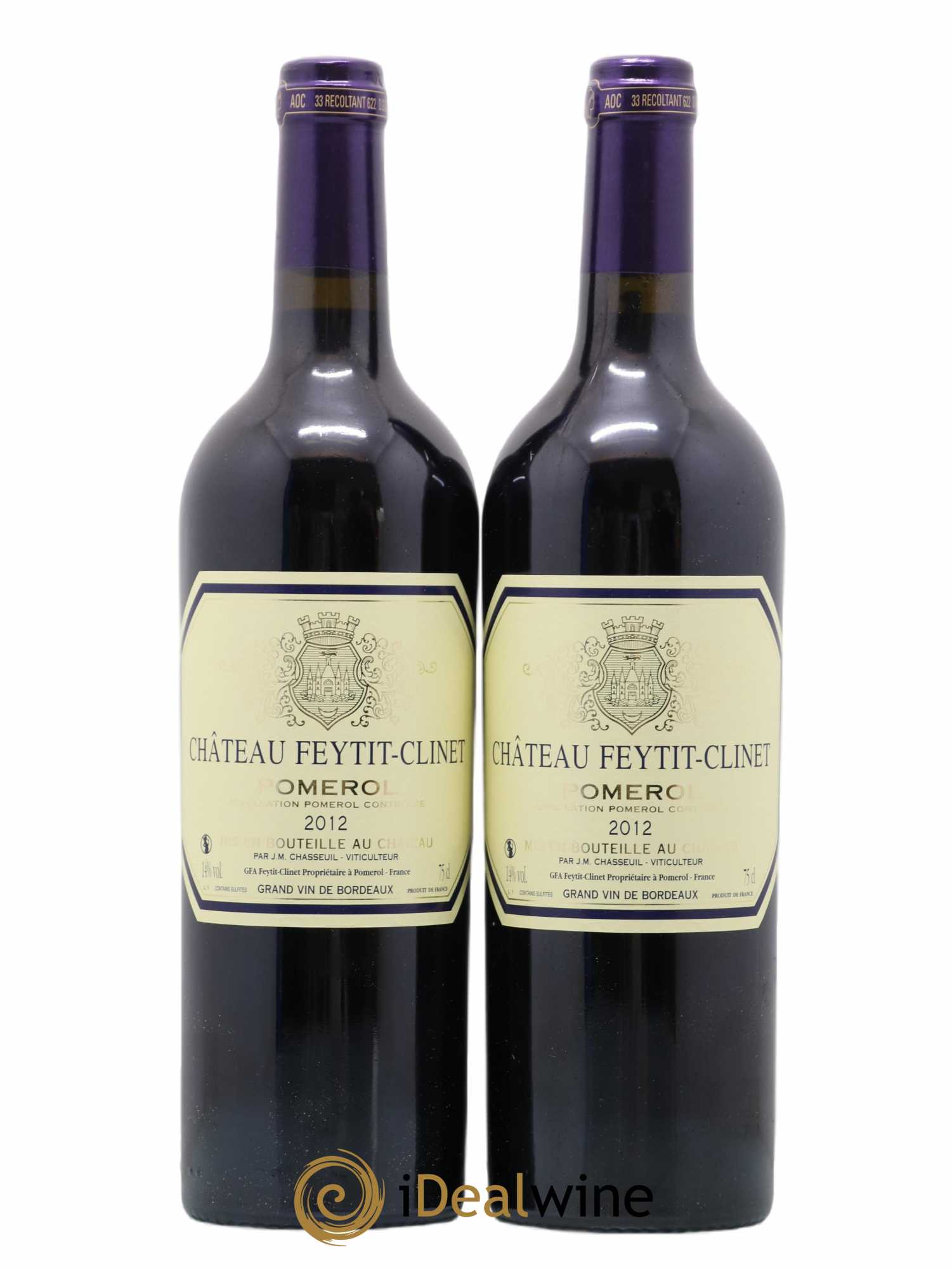 Château Feytit-Clinet 2012 - Lot de 2 bouteilles - 0