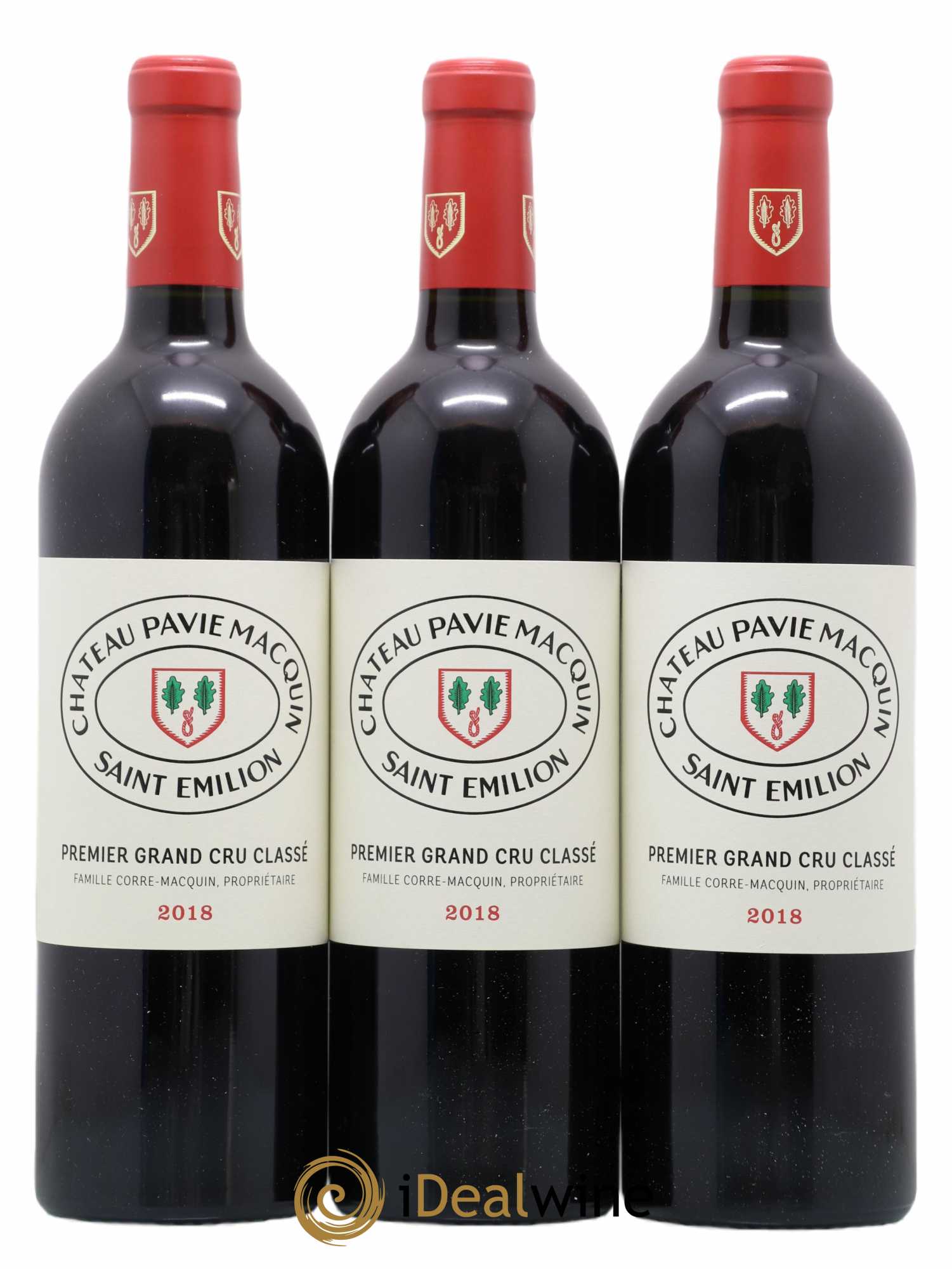 Château Pavie Macquin 1er Grand Cru Classé B 2018 - Lot de 3 bouteilles - 0