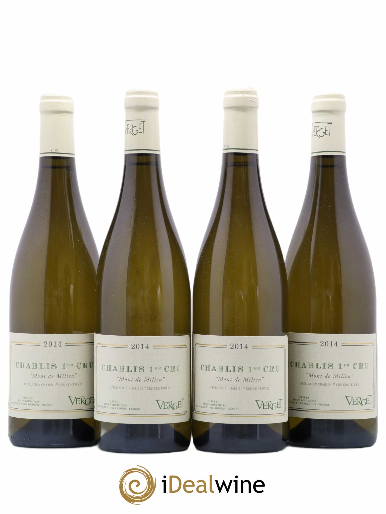 Chablis 1er Cru Mont de Milieu Verget 2014 - Lot de 4 bouteilles - 0