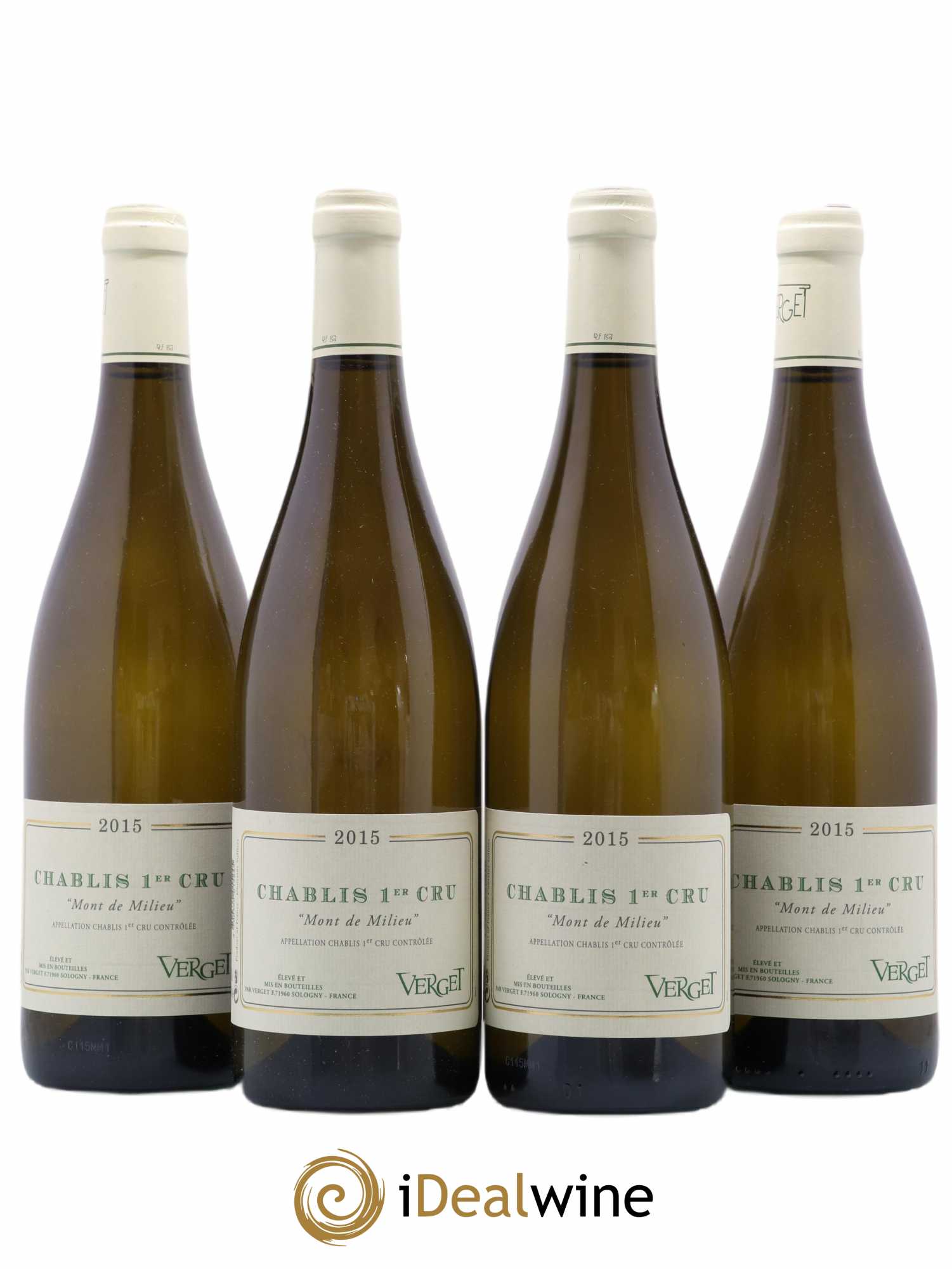 Chablis 1er Cru Mont de Milieu Verget 2015 - Lot de 4 bouteilles - 0