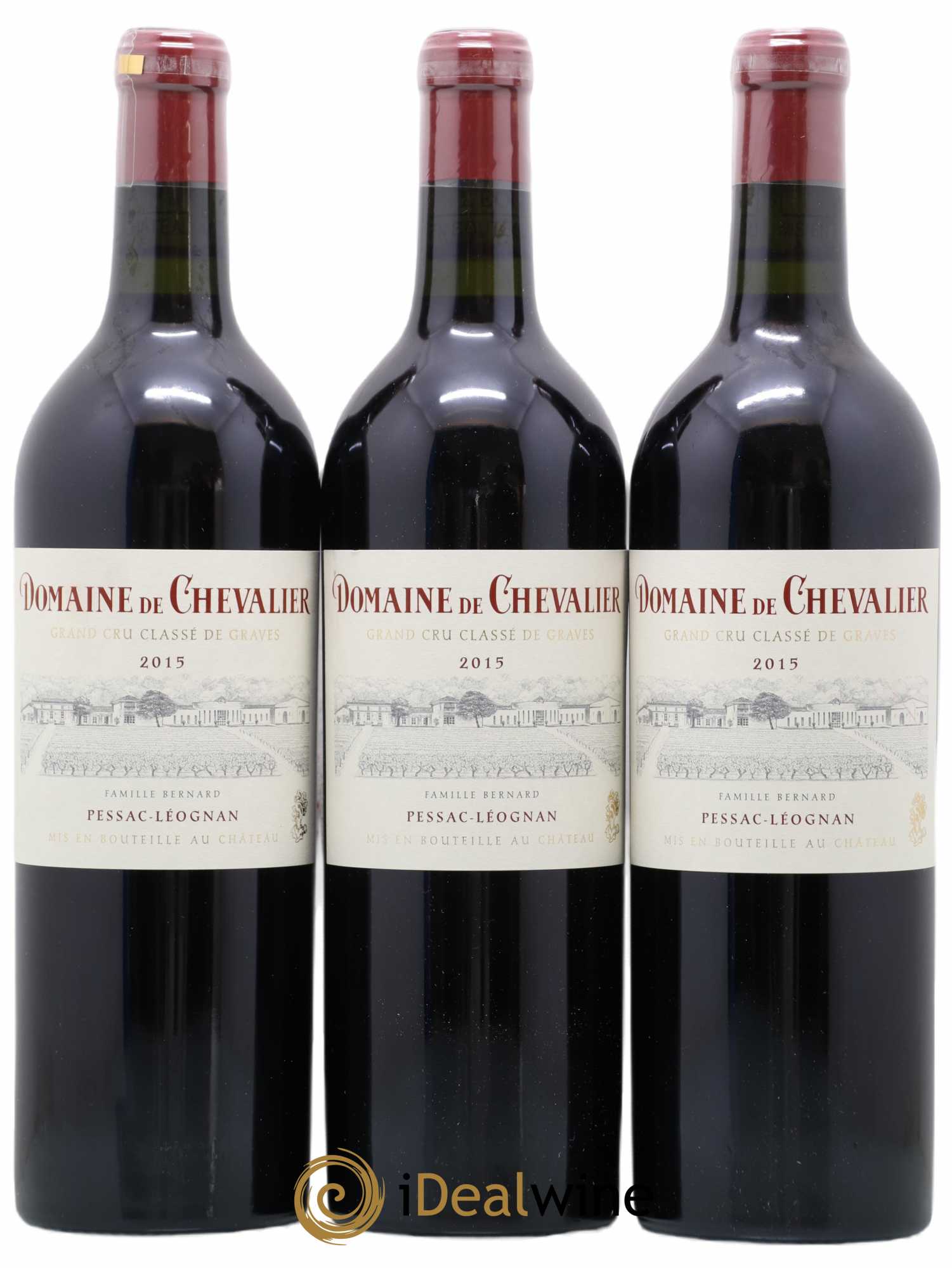 Domaine de Chevalier Cru Classé de Graves 2015 - Lot de 3 bouteilles - 0