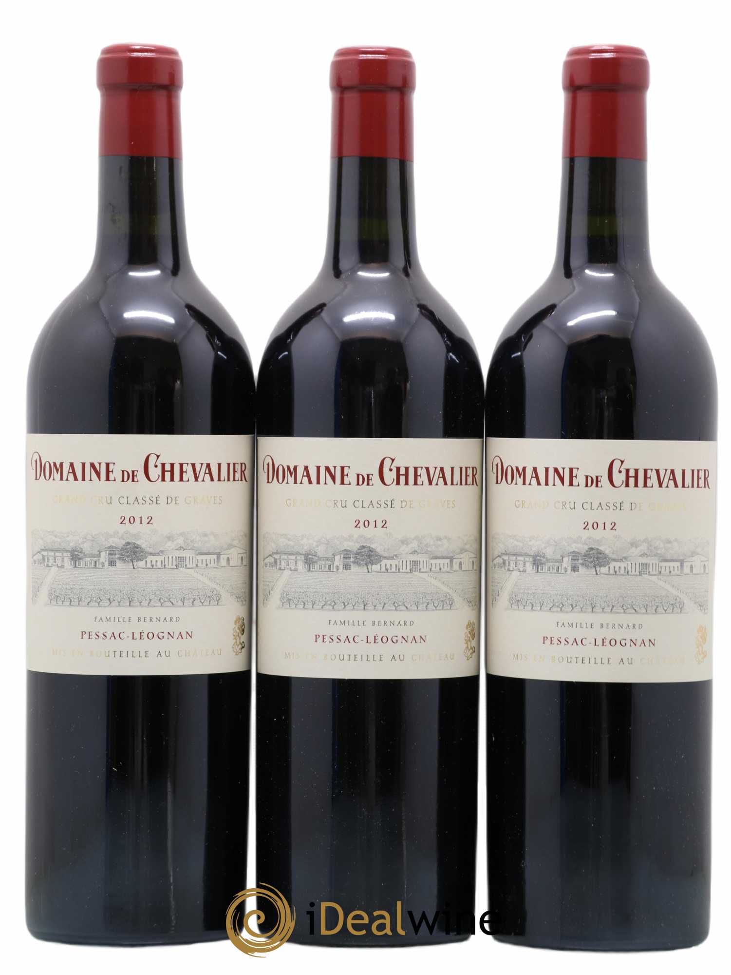 Domaine de Chevalier Cru Classé de Graves 2012 - Lot de 3 bouteilles - 0