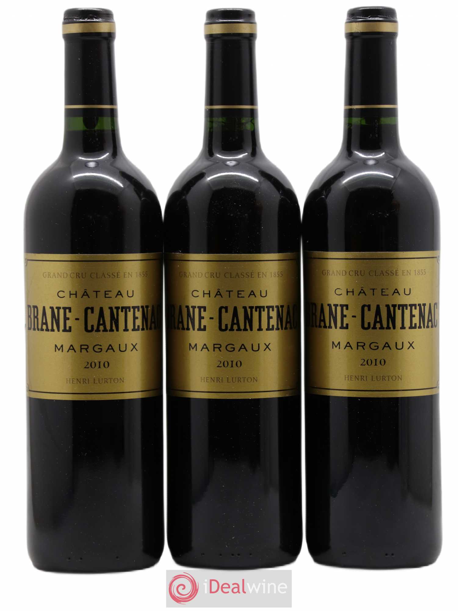 Château Brane Cantenac 2ème Grand Cru Classé 2010 - Lot de 3 bouteilles - 0