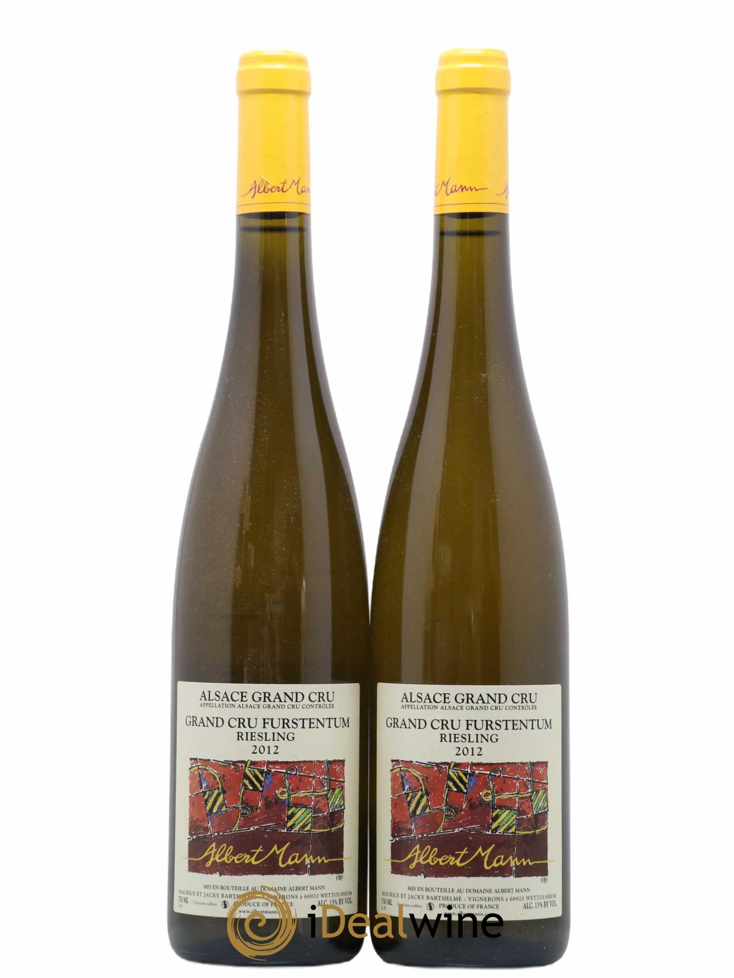 Alsace Riesling Grand Cru Furstentum Albert Mann 2012 - Lot de 2 bouteilles - 0