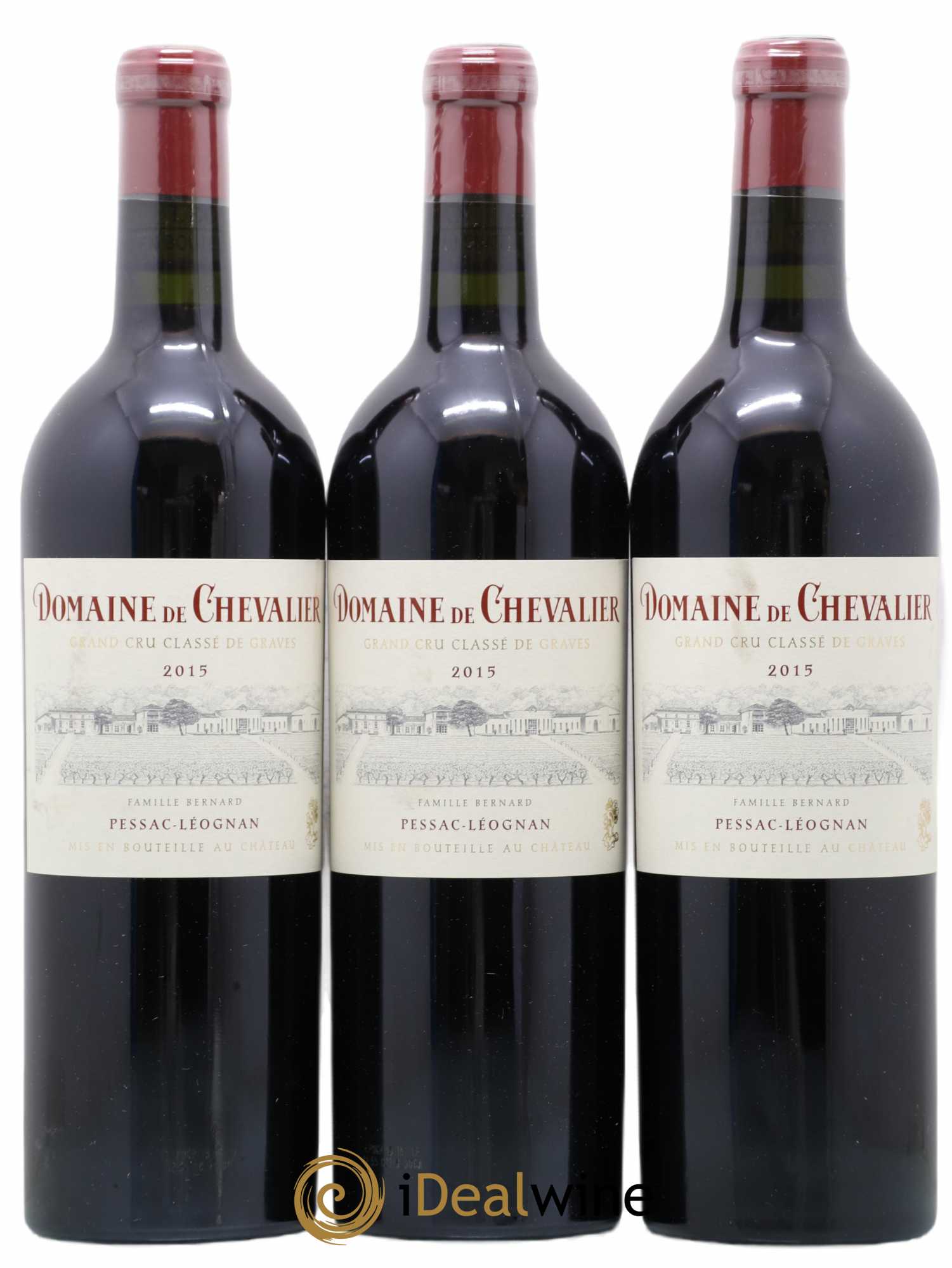 Domaine de Chevalier Cru Classé de Graves 2015 - Lot de 3 bouteilles - 0