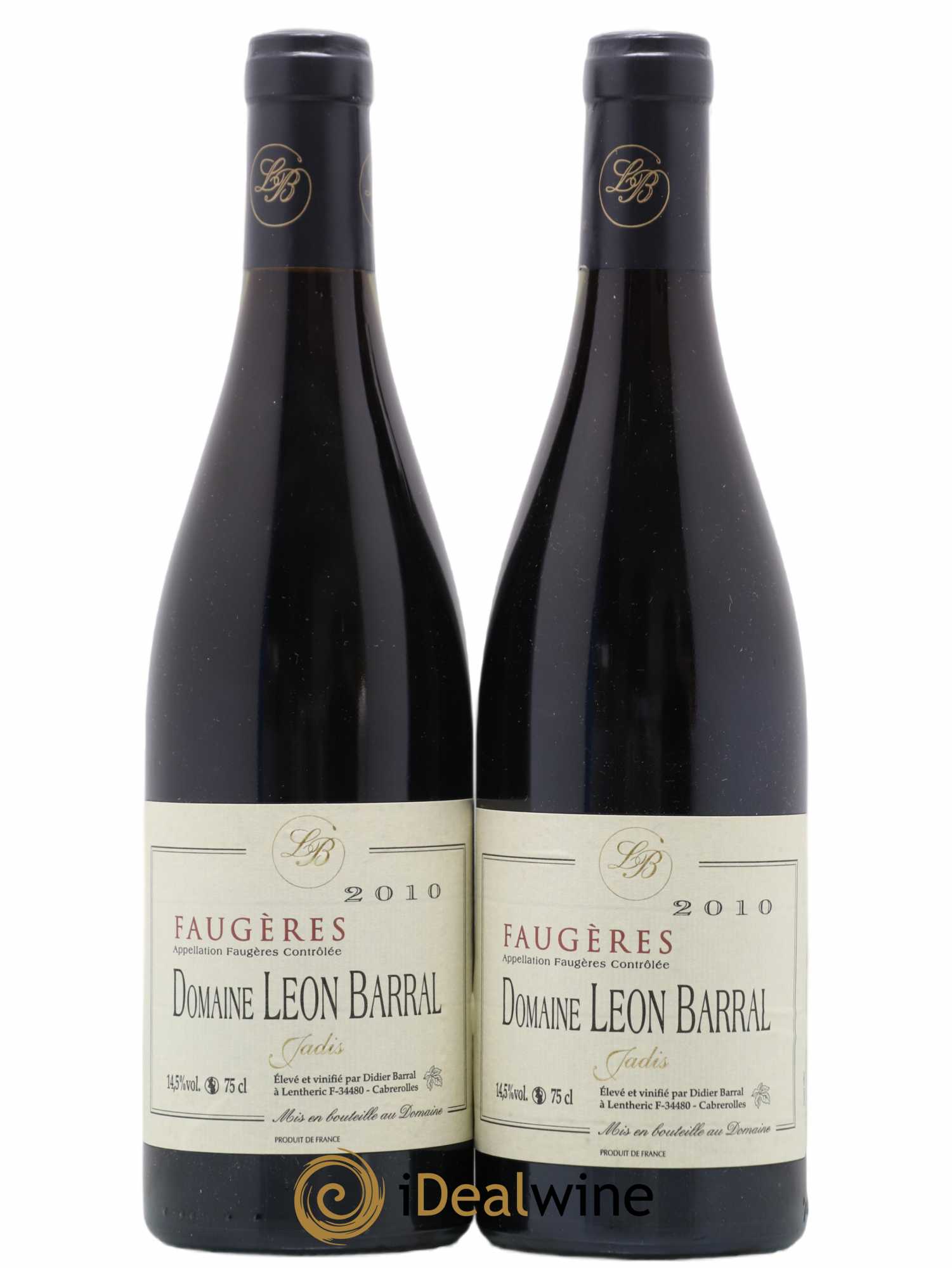 Faugères Jadis Domaine Léon Barral 2010 - Lot de 2 bouteilles - 0