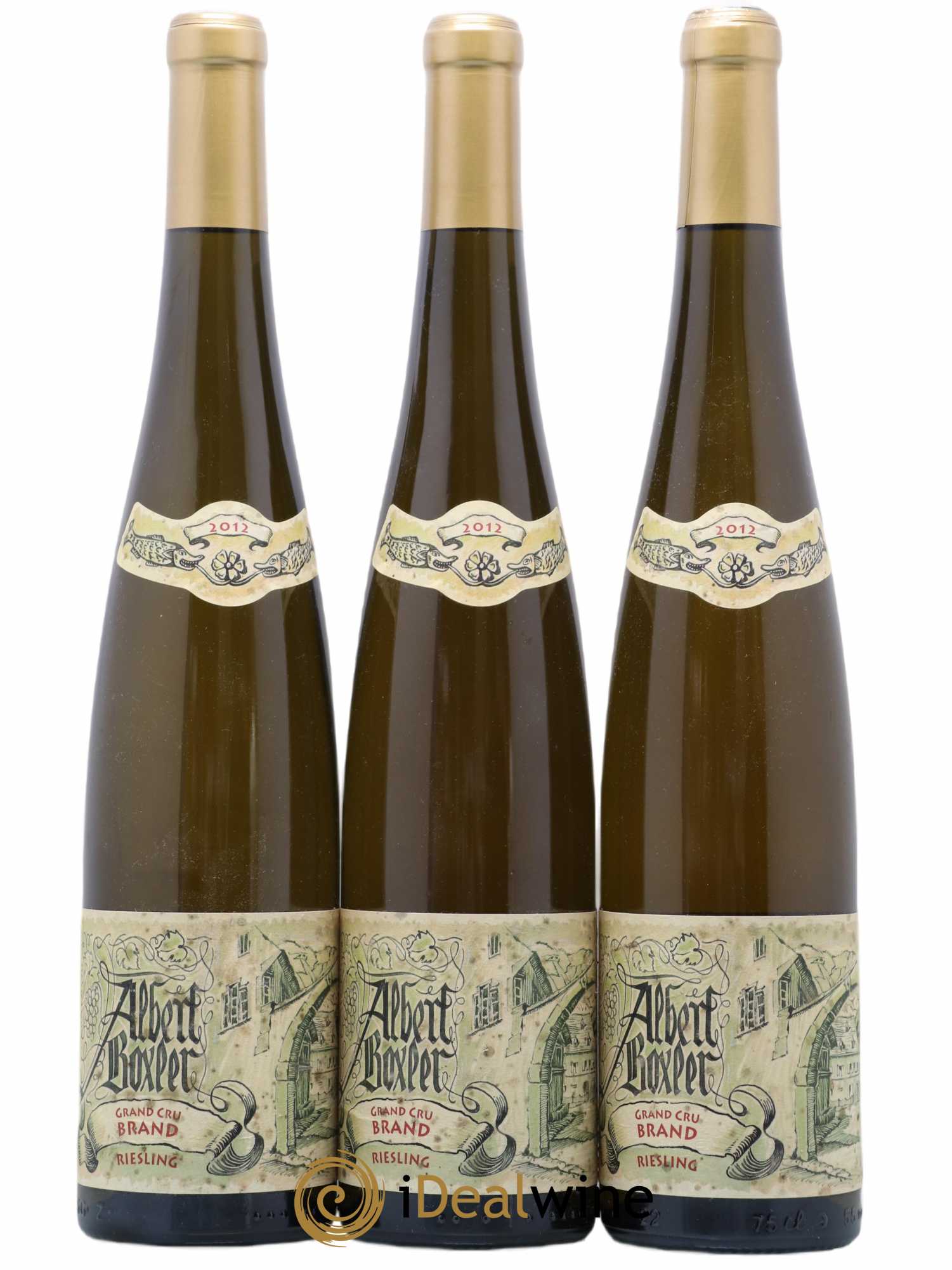 Alsace Riesling Grand Cru Brand K Albert Boxler 2012 - Lot de 3 bouteilles - 0