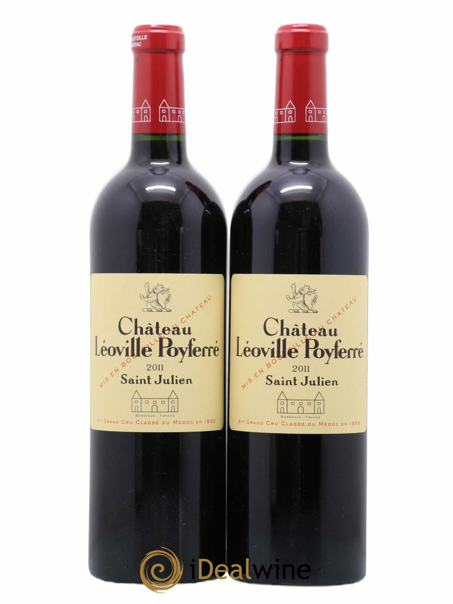 Château Léoville Poyferré 2ème Grand Cru Classé 2011 - Lot de 2 bouteilles - 0