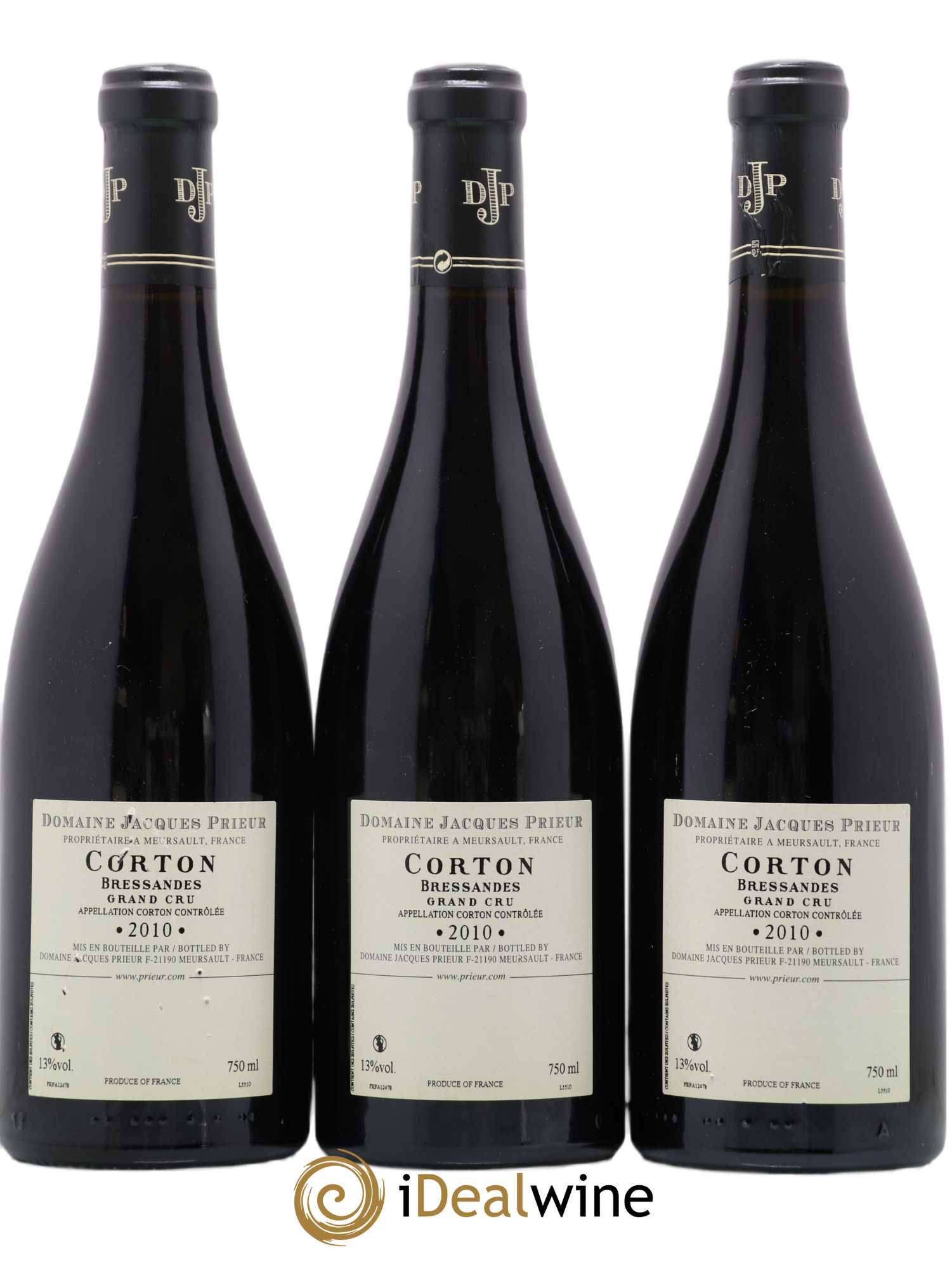 Corton-Bressandes Grand Cru Jacques Prieur (Domaine) 2010 - Lot de 3 bouteilles - 1