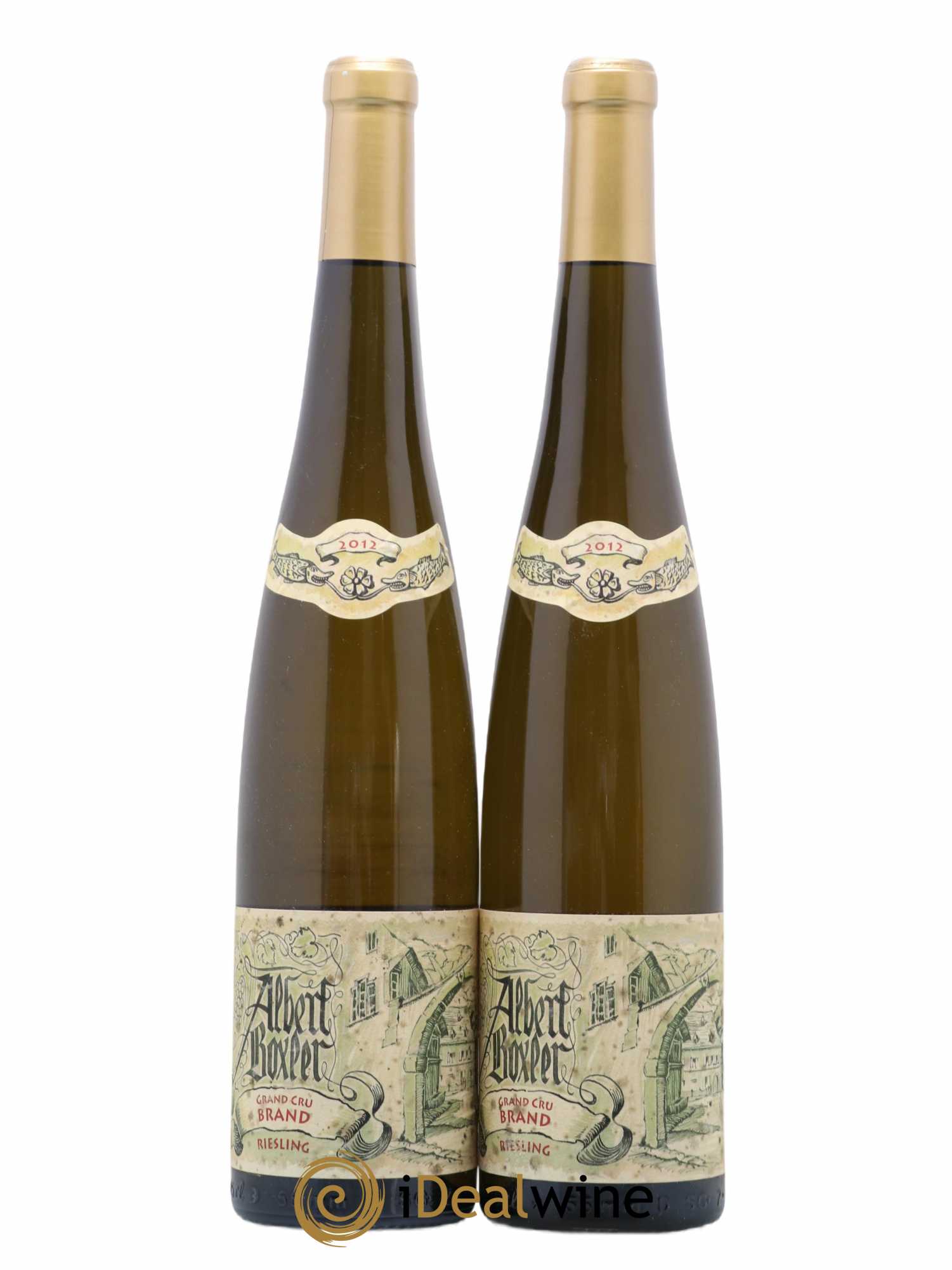 Alsace Riesling Grand Cru Brand K Albert Boxler 2012 - Lot de 2 bouteilles - 0
