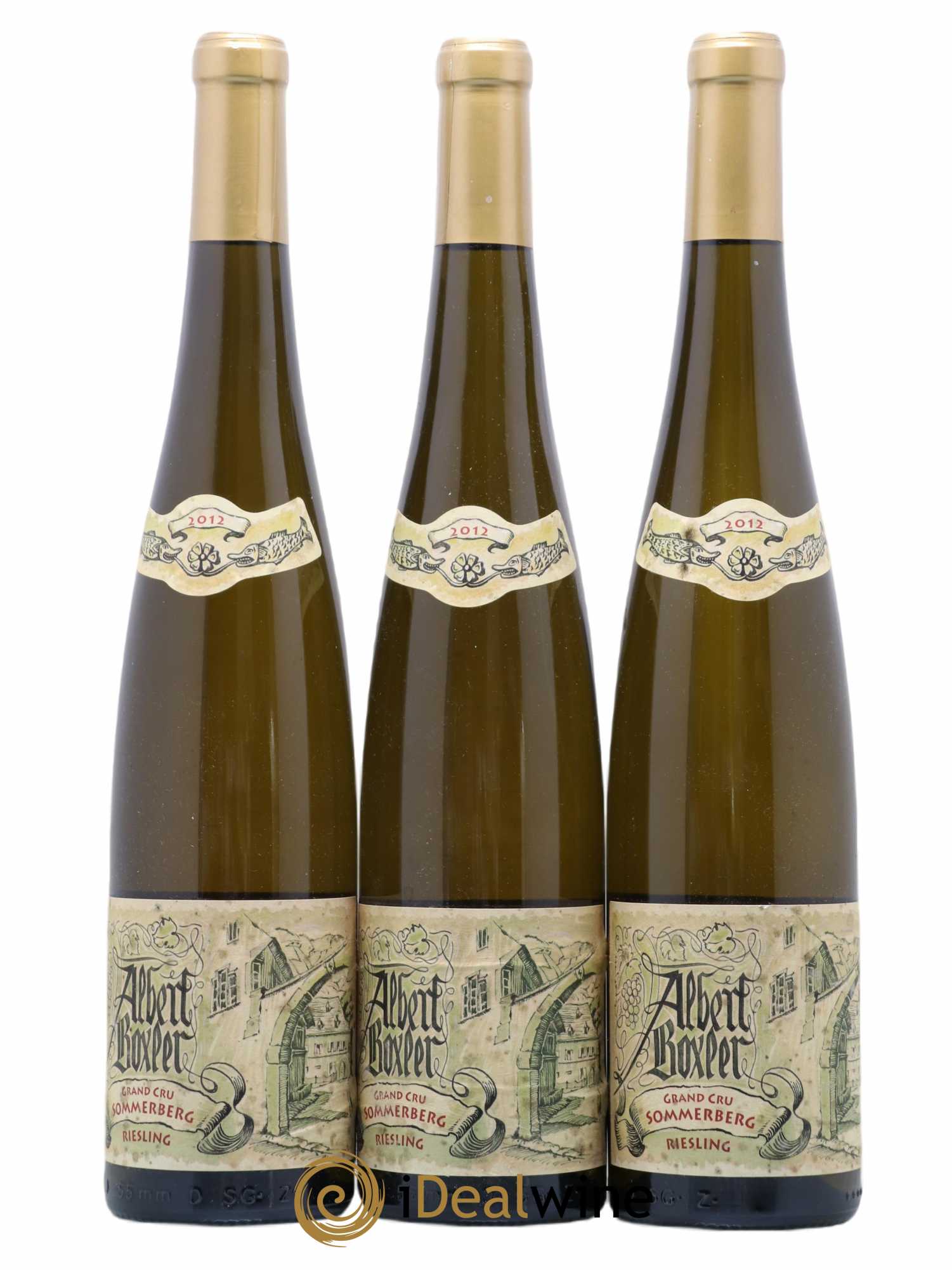 Alsace Riesling Grand Cru Sommerberg D Albert Boxler 2012 - Lot de 3 bouteilles - 0