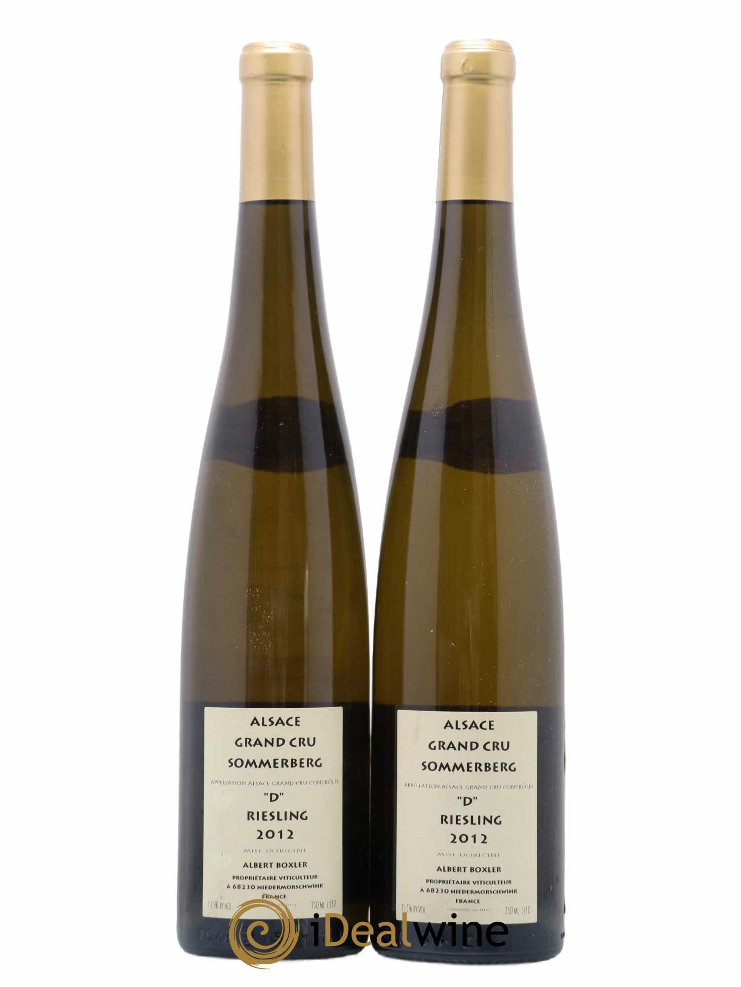 Alsace Riesling Grand Cru Sommerberg D Albert Boxler 2012 - Lot de 2 bouteilles - 1