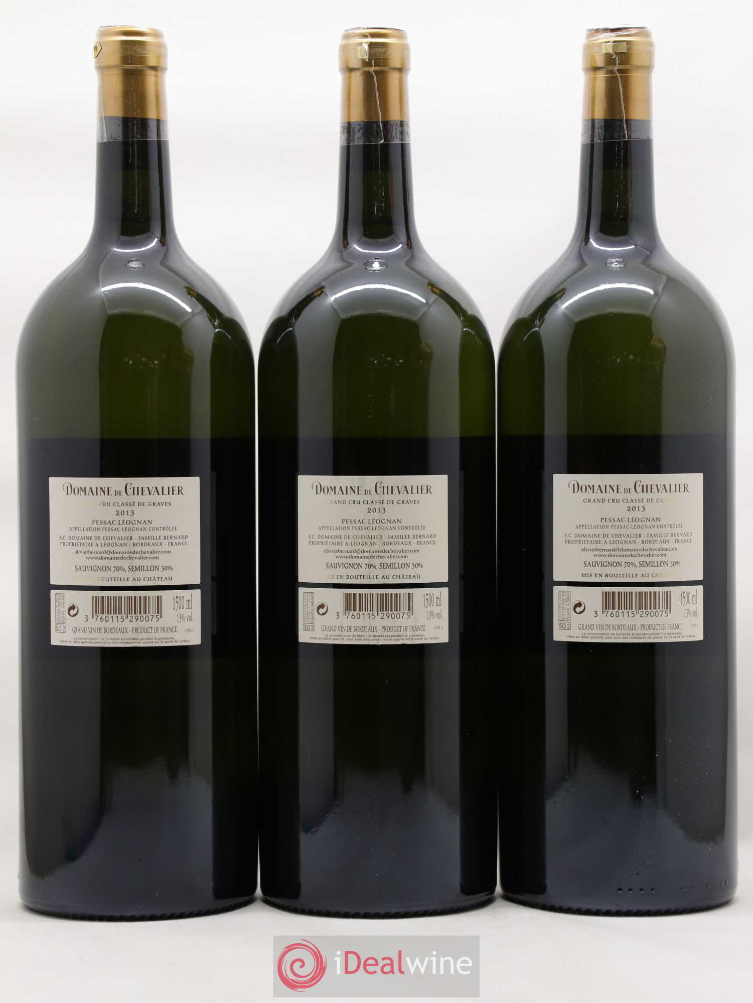 Domaine de Chevalier Cru Classé de Graves 2013 - Lot de 3 magnums - 1