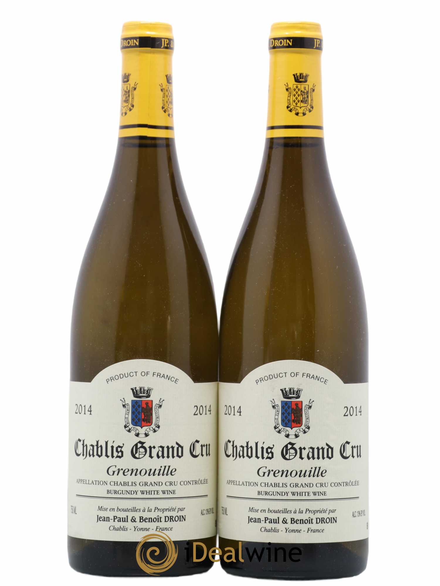 Chablis Grand Cru Grenouilles Jean-Paul & Benoît Droin (Domaine) 2014 - Lot de 2 bouteilles - 0