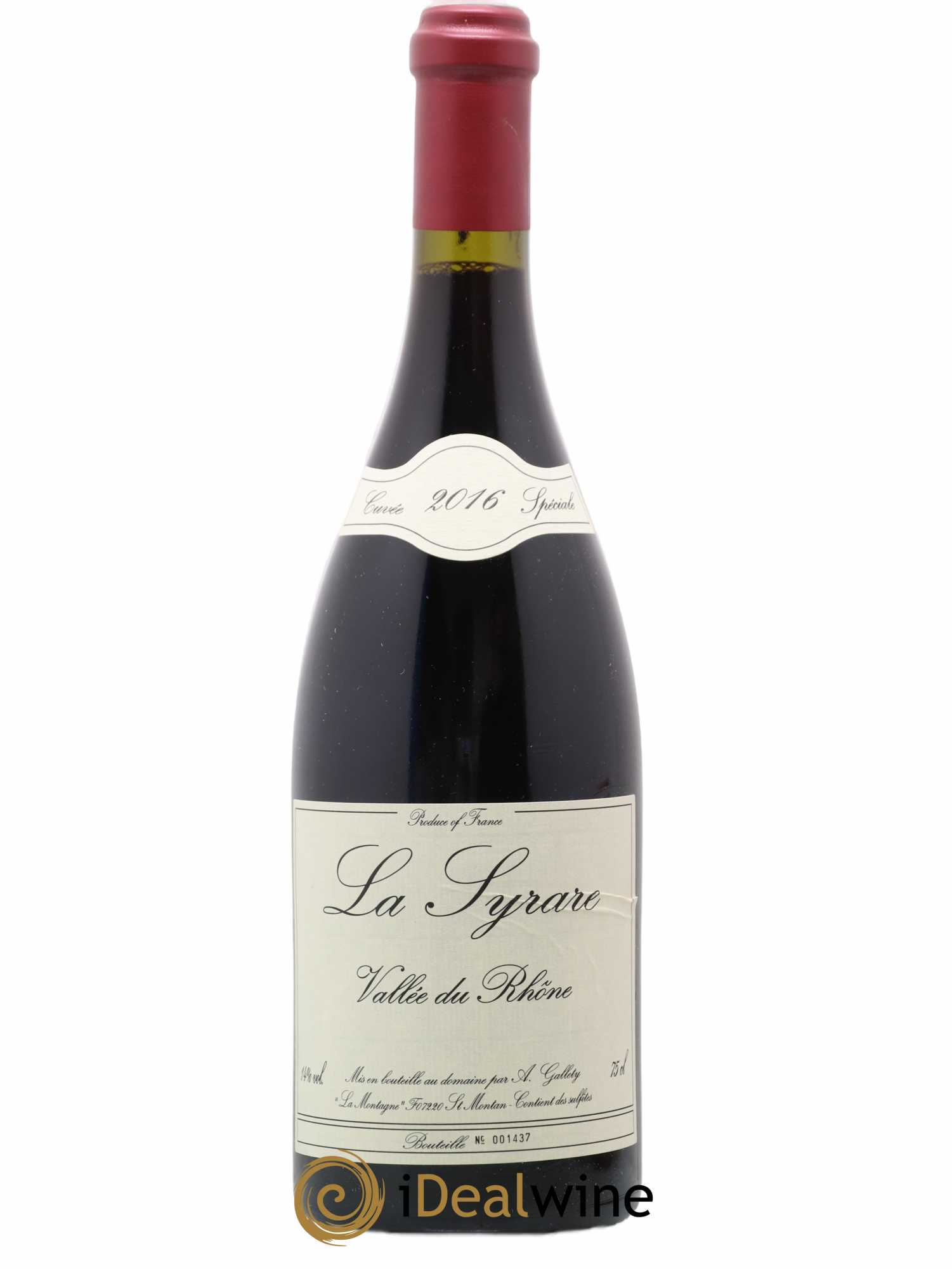 Côtes du Vivarais La Syrare Gallety (Domaine) 2016 - Lot de 1 bouteille - 0