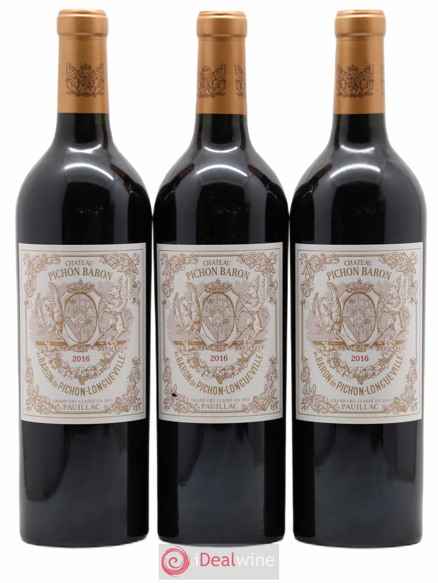 Pichon Longueville Baron 2ème Grand Cru Classé 2016 - Lot de 3 bouteilles - 0
