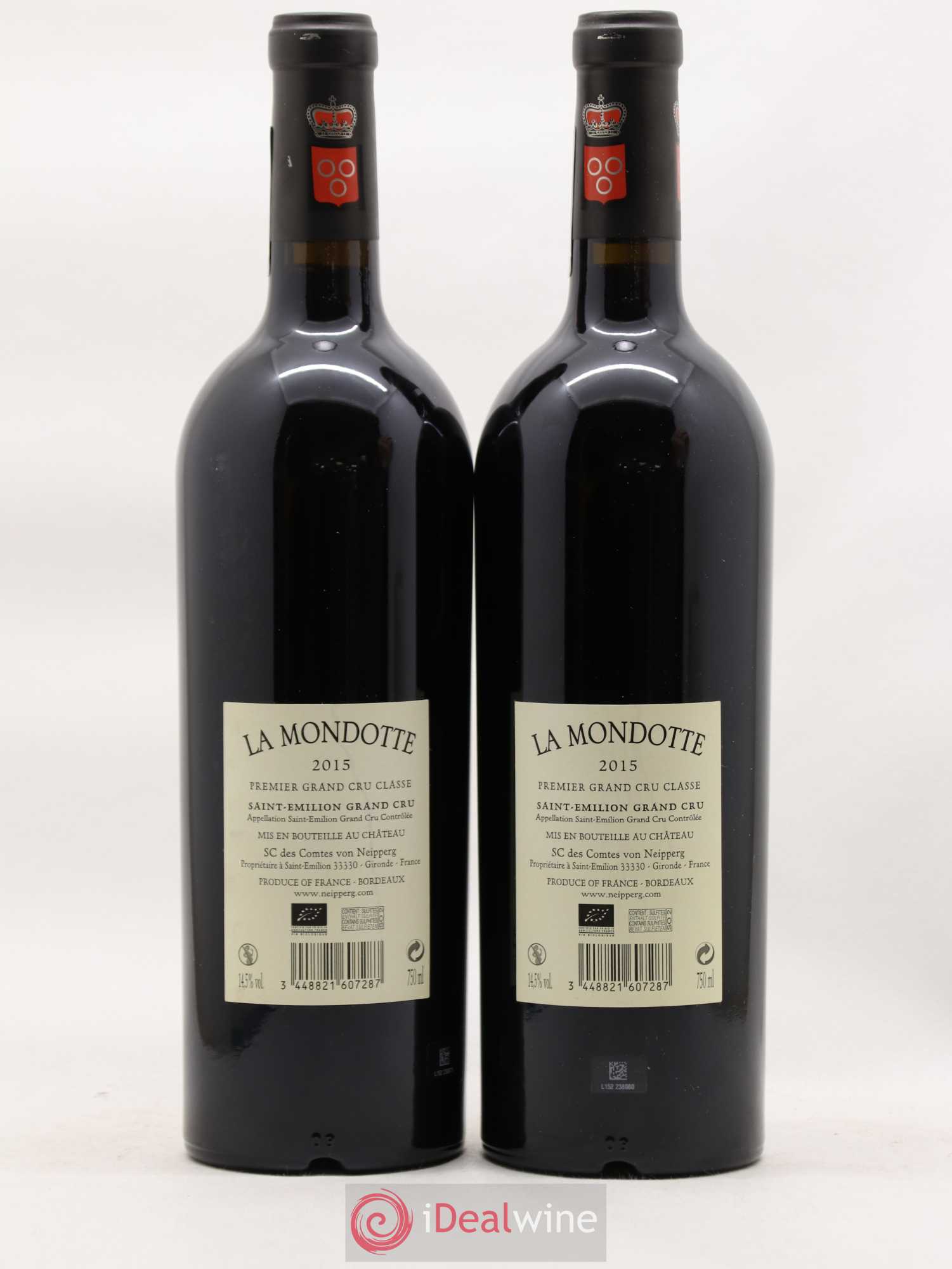 La Mondotte 1er Grand Cru Classé B depuis 2012 2015 - Lot de 2 bouteilles - 1