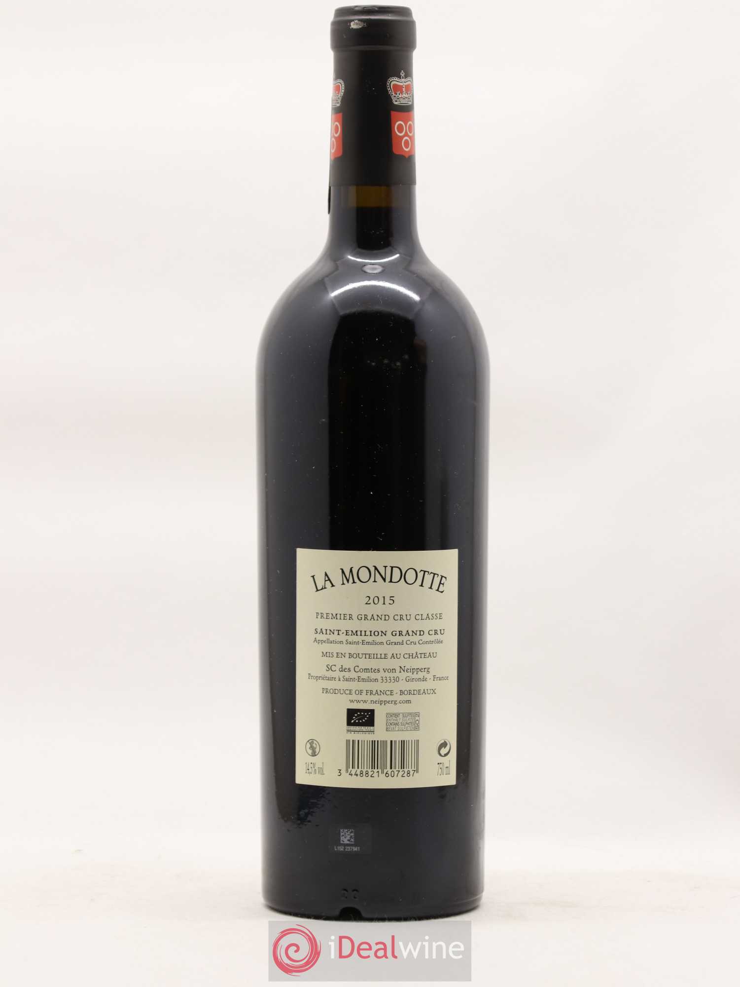 La Mondotte 1er Grand Cru Classé B depuis 2012 2015 - Lot de 1 bouteille - 1