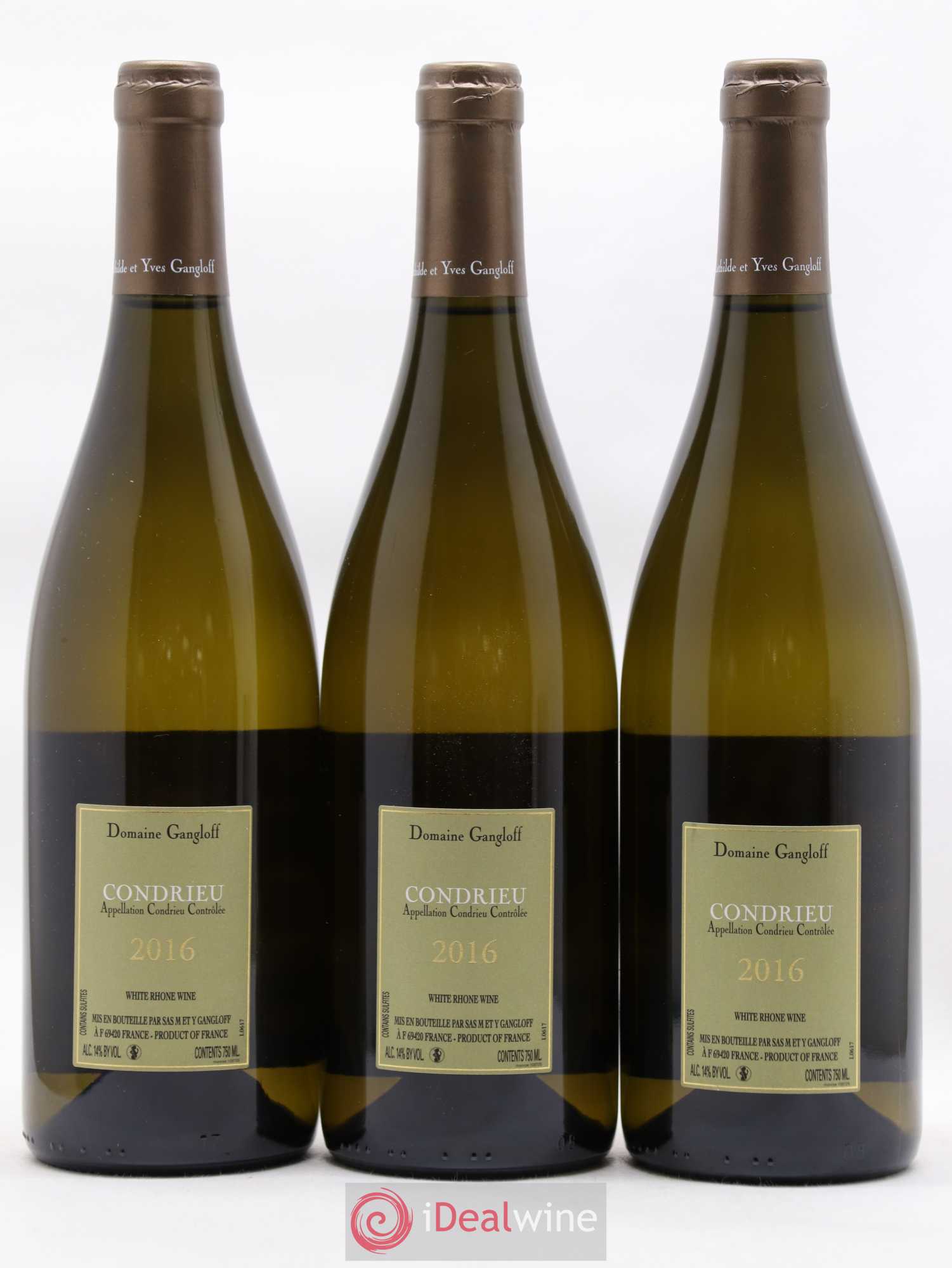 Condrieu Domaine Gangloff (Domaine) 2016 - Lotto di 3 bottiglie - 1