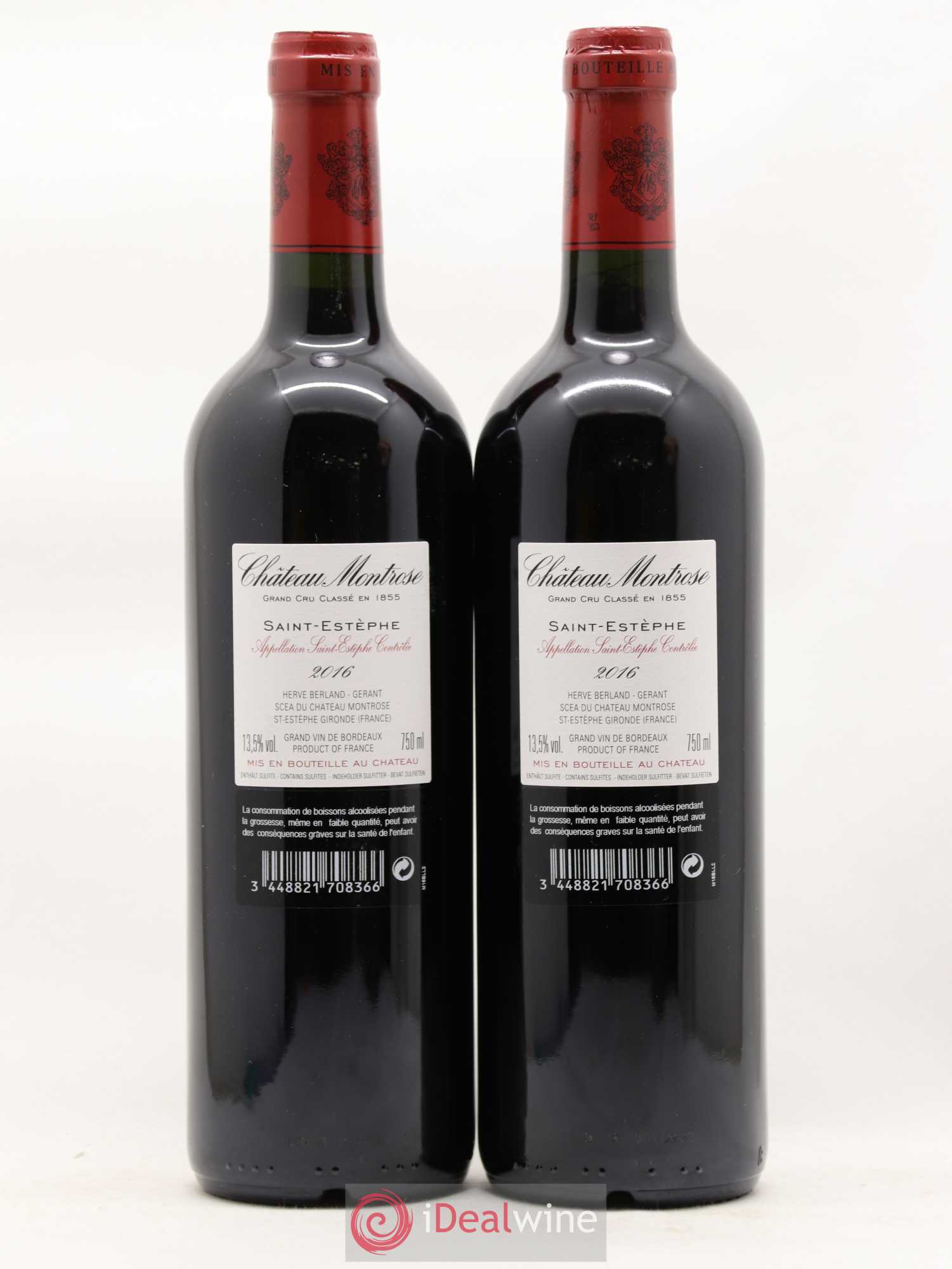 Château Montrose 2ème Grand Cru Classé 2016 - Lot de 2 bouteilles - 1