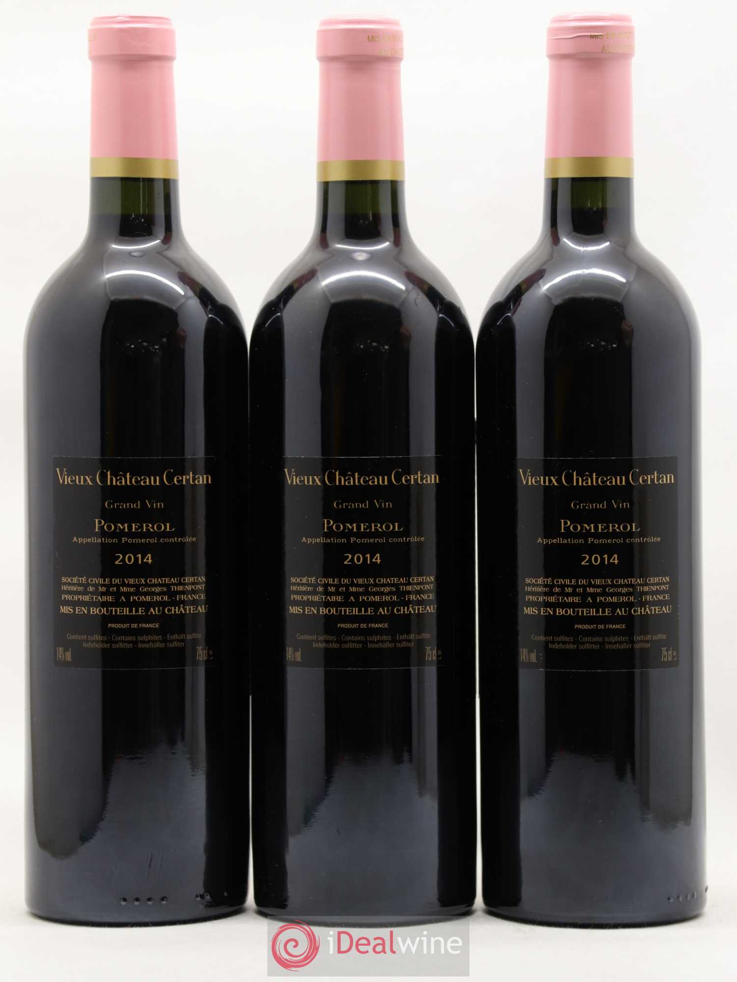 Vieux Château Certan 2014 - Lot de 3 bouteilles - 1