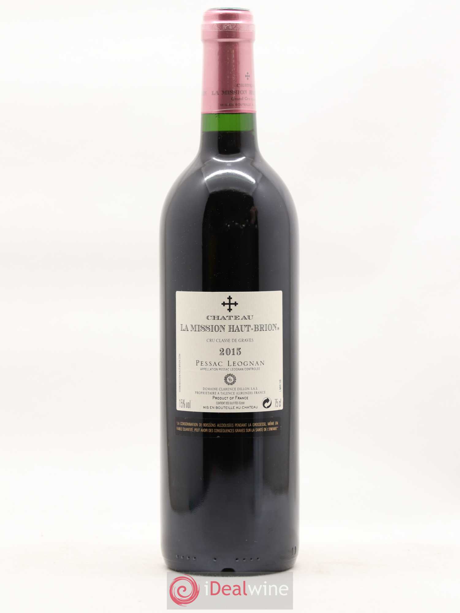 Château la Mission Haut-Brion Cru Classé de Graves 2015 - Lot de 1 bouteille - 1