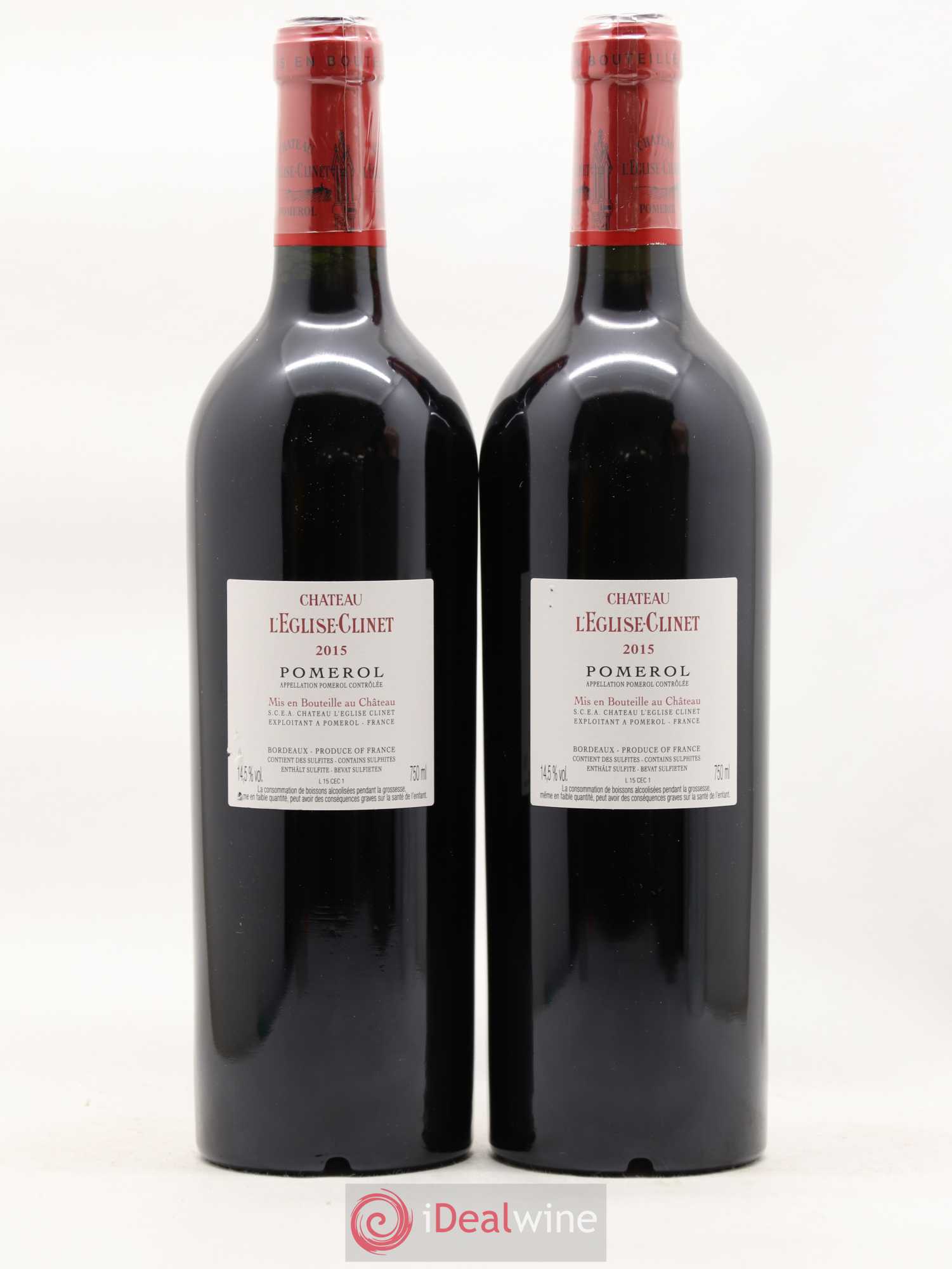 Château l' Église Clinet 2015 - Lot de 2 bouteilles - 1