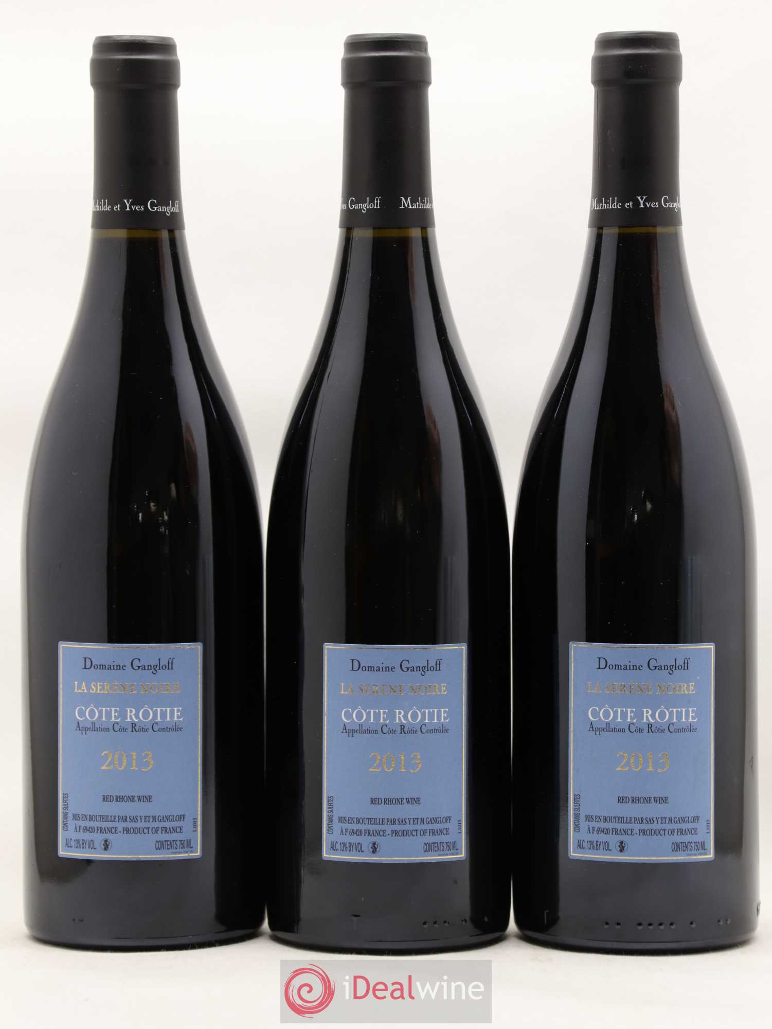 Côte-Rôtie La Sereine Noire Gangloff (Domaine) 2013 - Lot de 3 bouteilles - 1
