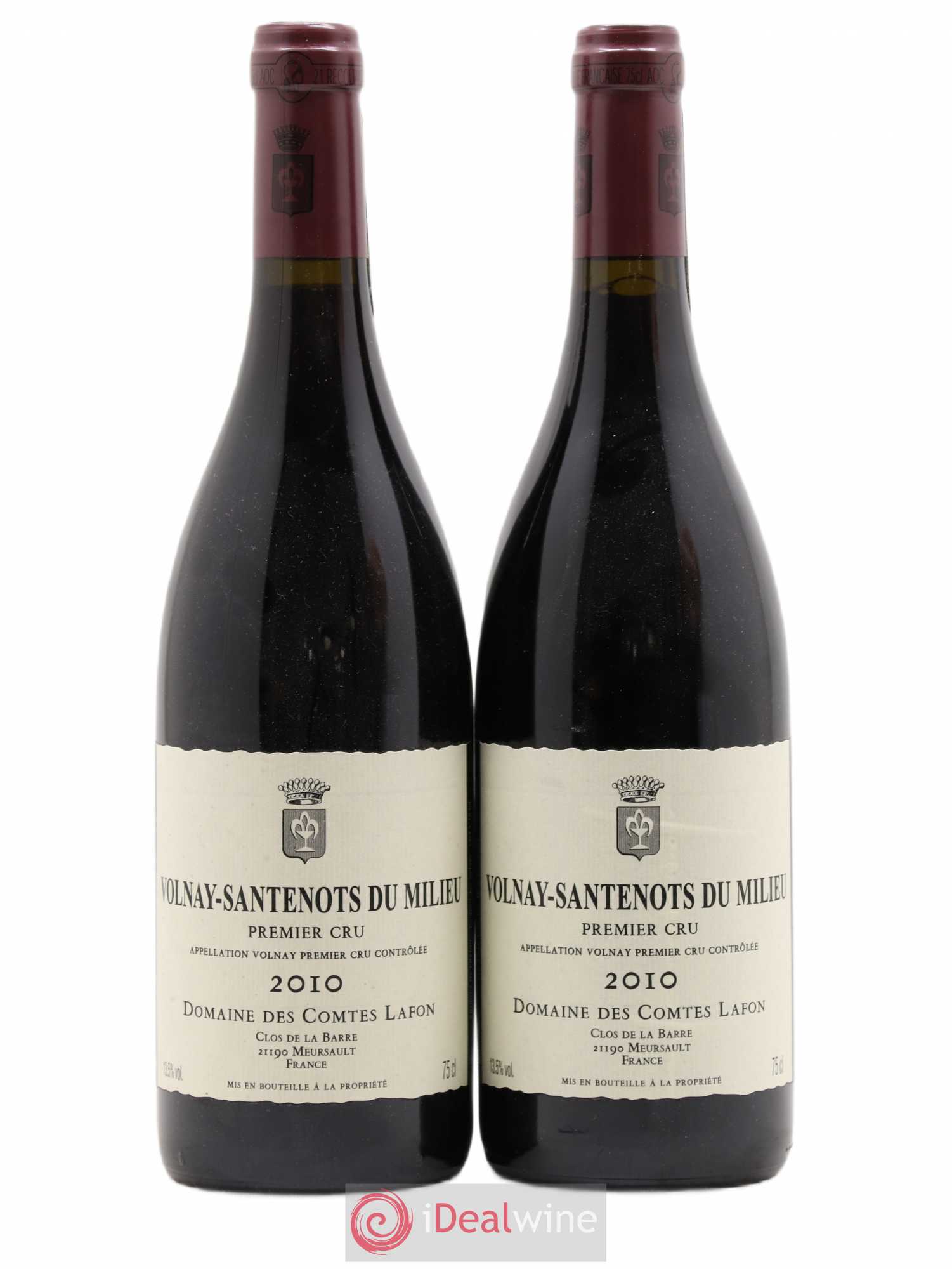Volnay 1er Cru Santenots du Milieu Comtes Lafon (Domaine des) 2010 - Lot de 2 bouteilles - 0