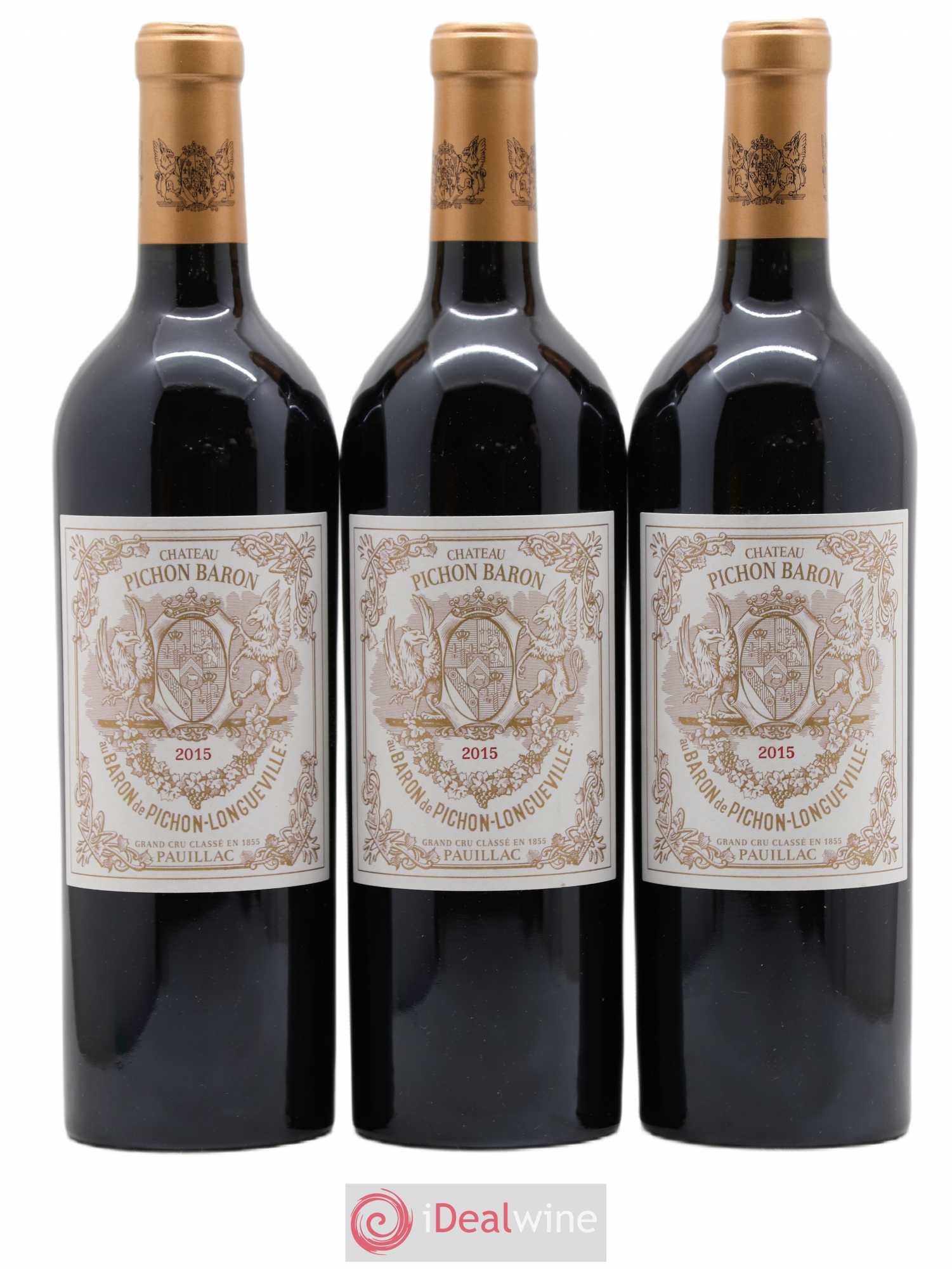 Pichon Longueville Baron 2ème Grand Cru Classé 2015 - Lot de 3 bouteilles - 0
