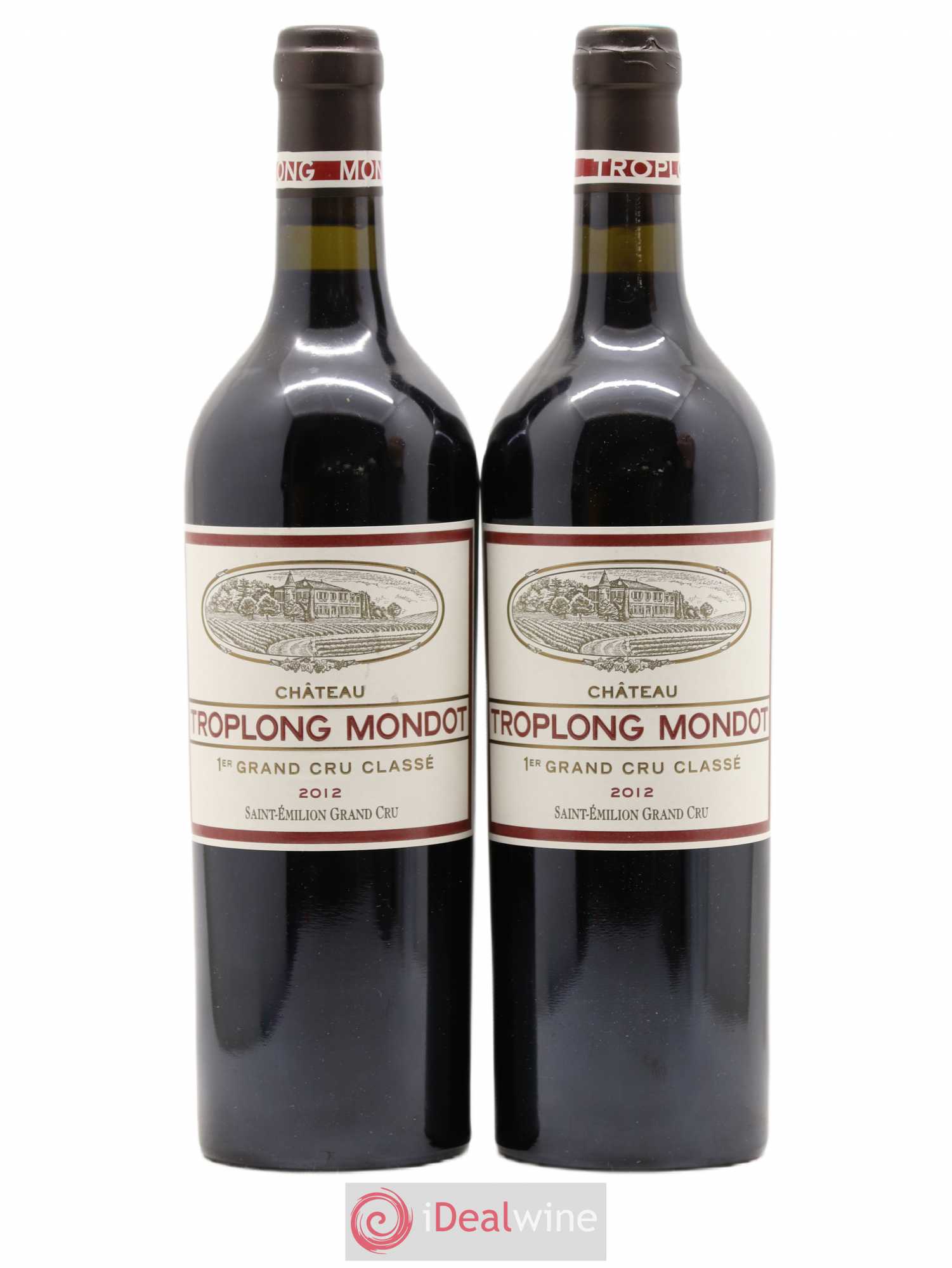 Château Troplong Mondot 1er Grand Cru Classé B 2012 - Lot de 2 bouteilles - 0