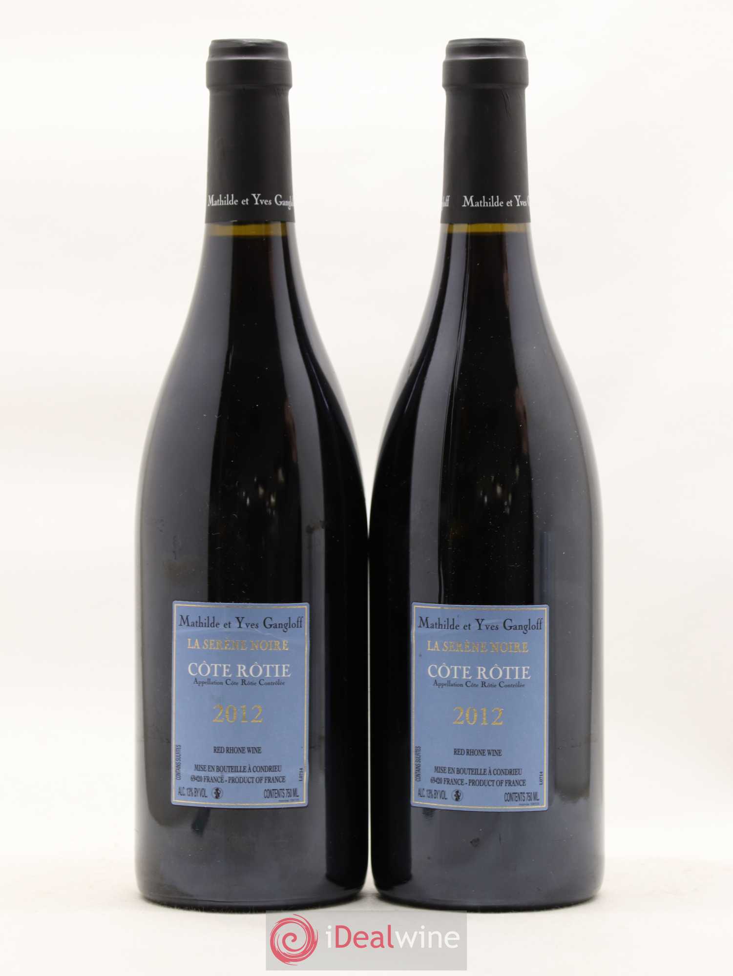 Côte-Rôtie La Sereine Noire Gangloff (Domaine) 2012 - Lot de 2 bouteilles - 1