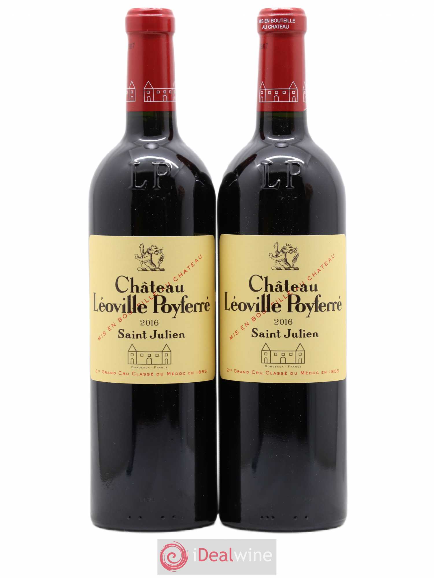 Château Léoville Poyferré 2ème Grand Cru Classé 2016 - Lot de 2 bouteilles - 0