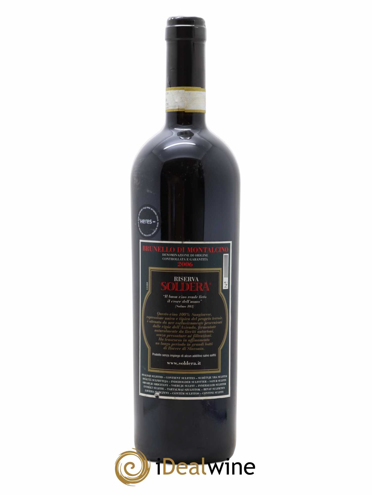 Brunello di Montalcino DOCG Riserva Soldera Case Basse - Gianfranco Soldera 2006 - Lot de 1 bouteille - 1