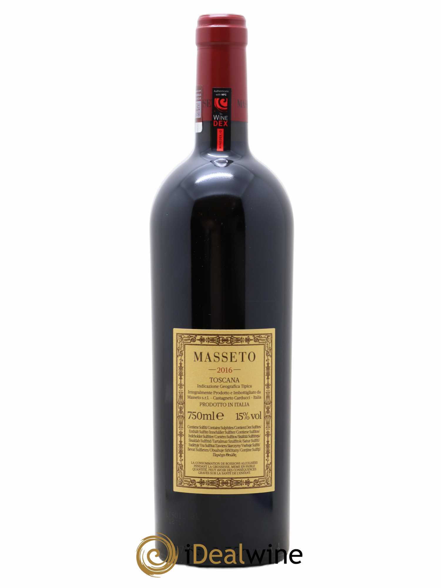 Toscana IGT Tenuta Dell'Ornellaia Masseto Frescobaldi 2016 - Lot de 1 bouteille - 1