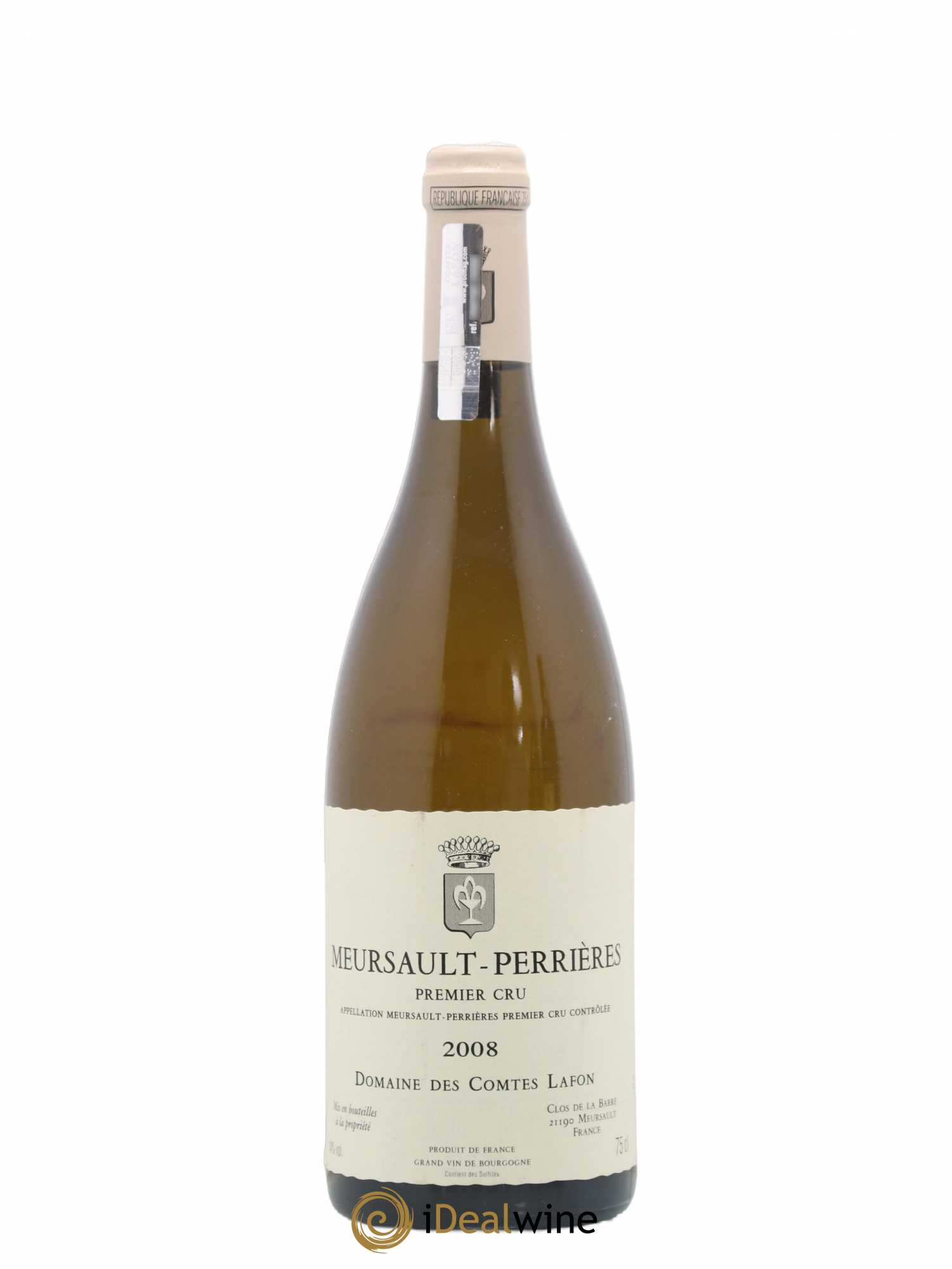 Meursault 1er Cru Perrières Comtes Lafon (Domaine des) 2008 - Lot de 1 bouteille - 0