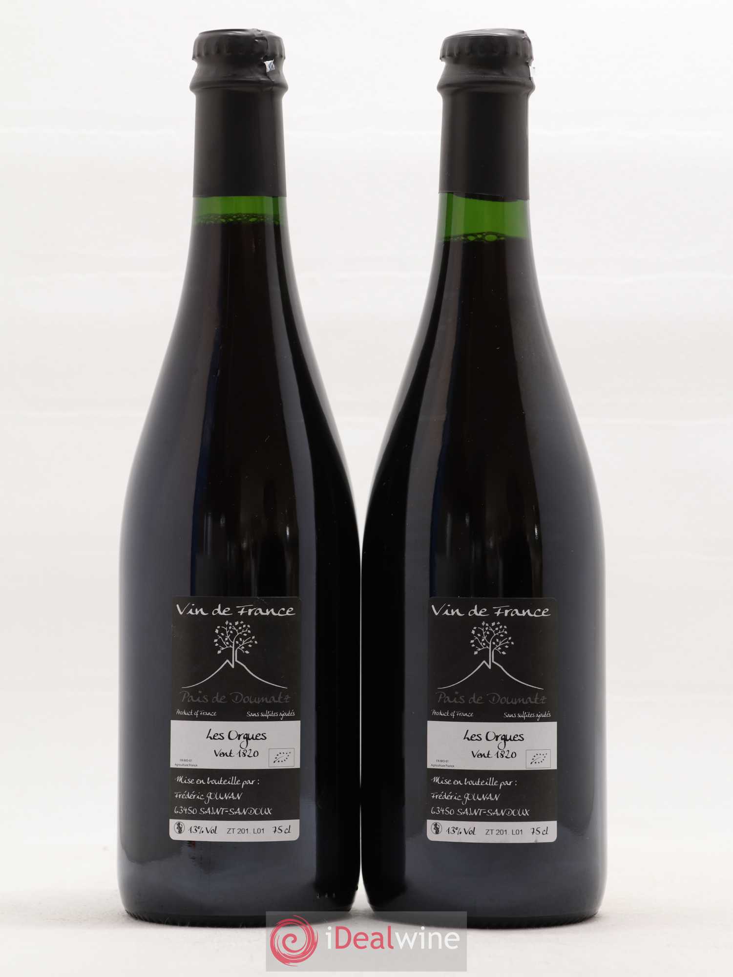 Vin de France Les Orgues Vignoble de l'Arbre Blanc 2018 - Lot de 2 bouteilles - 1