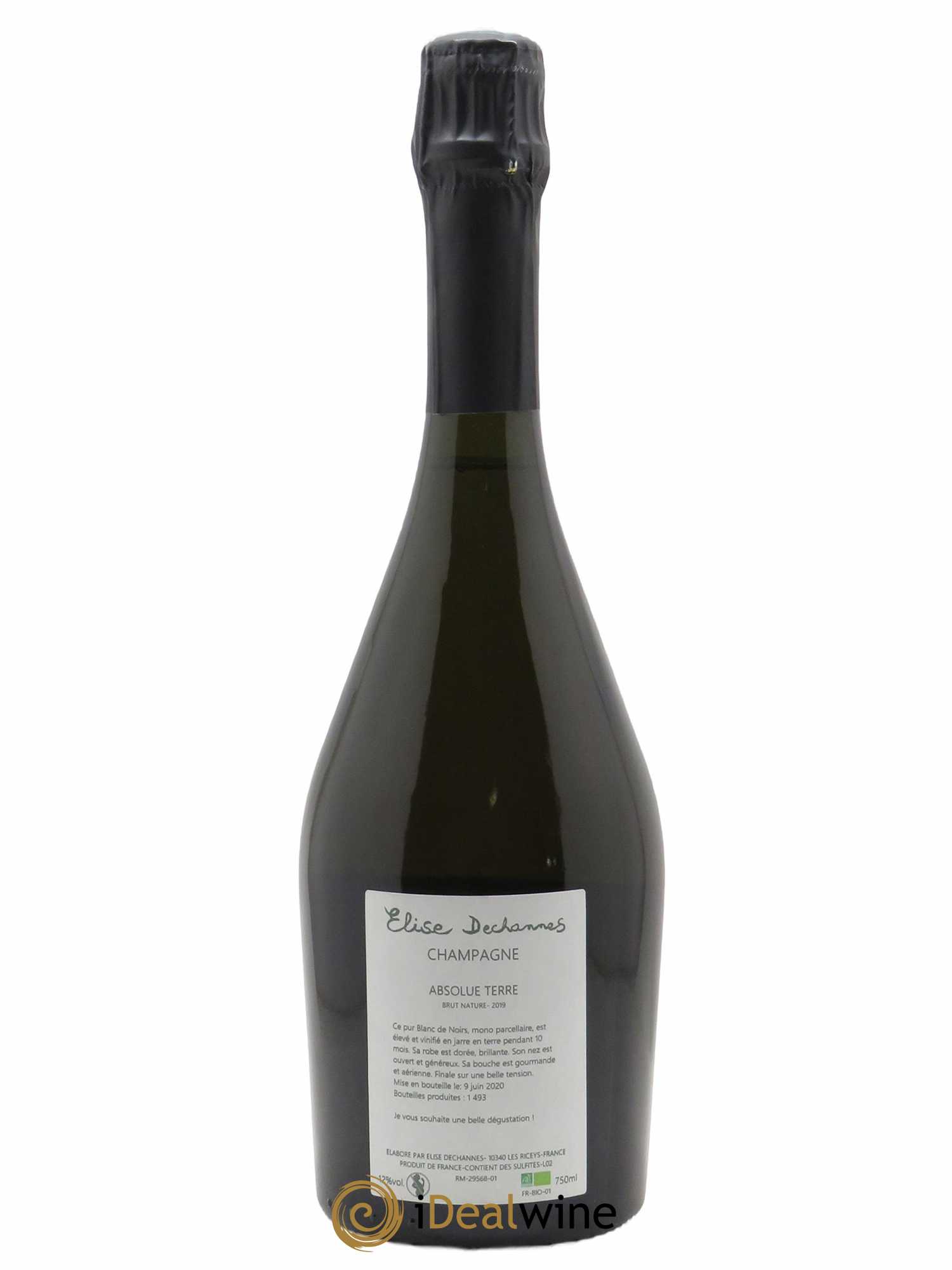 Absolue Terre Blanc de Noirs Brut Nature Elise Dechannes (Domaine) 2019 - Lot of 1 bottle - 1