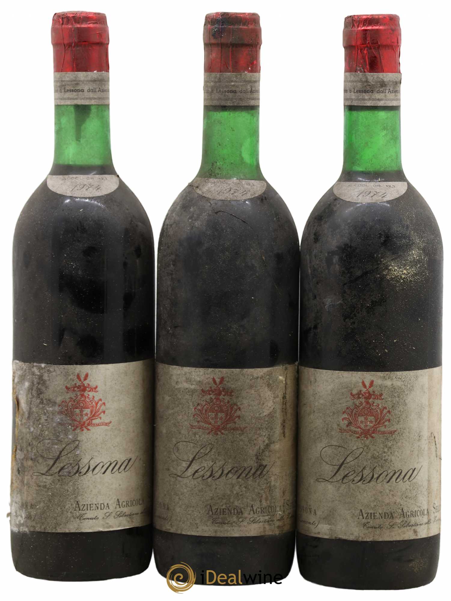 Italie Lessona 1974 - Lot de 3 bouteilles - 0