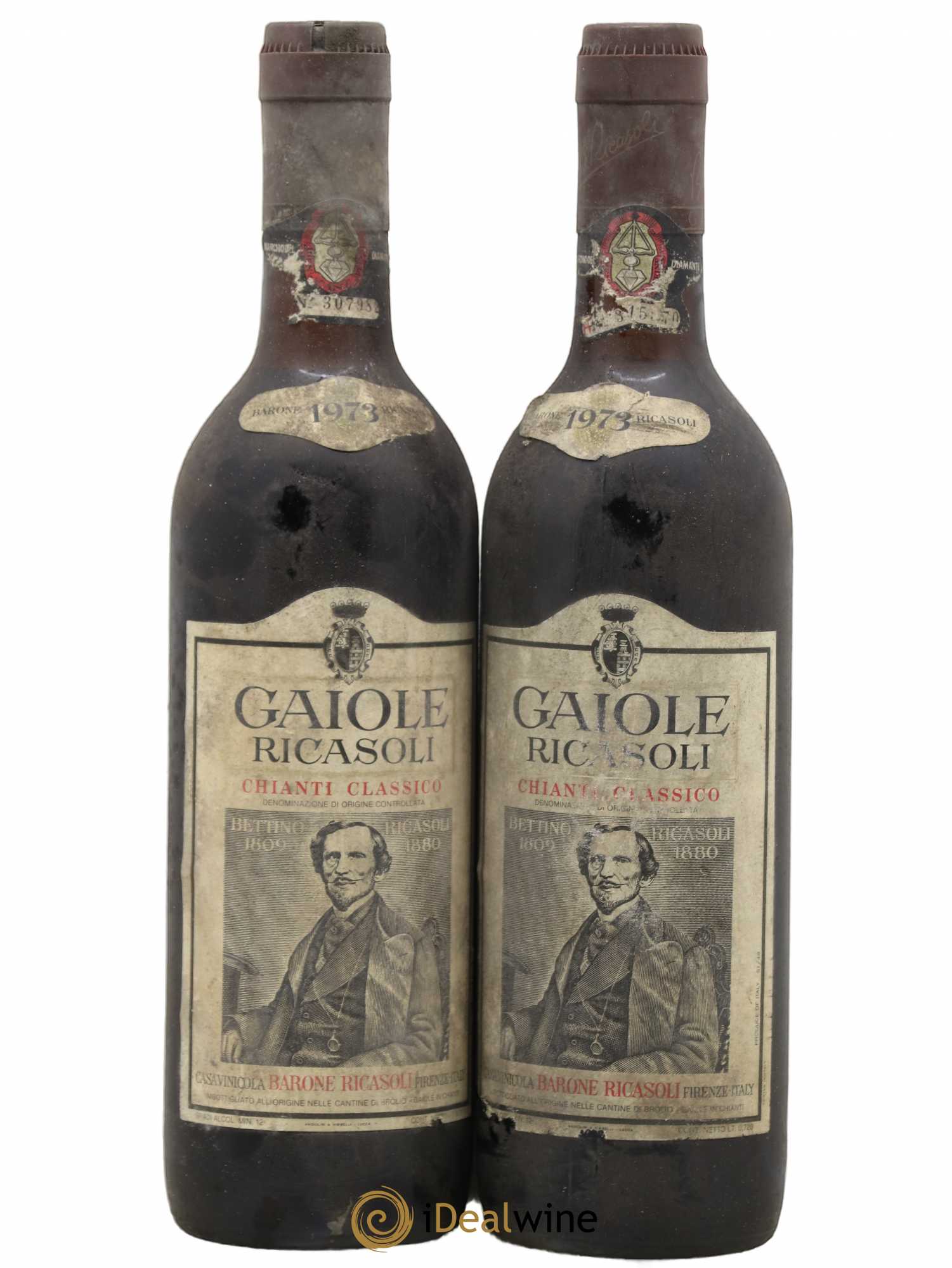 Chianti Classico DOCG Gailoe Ricasoli 1973 - Lot de 2 bouteilles - 0