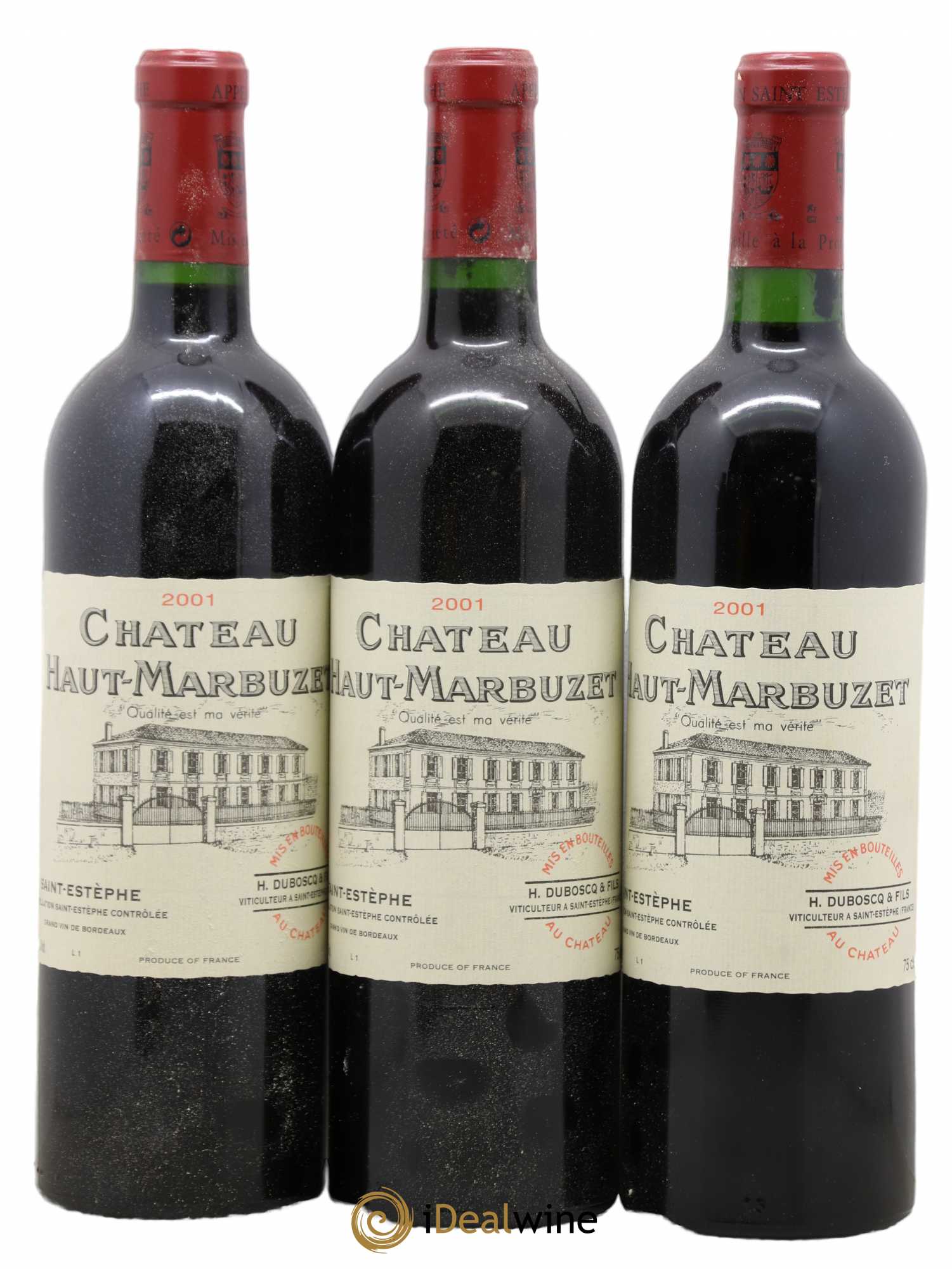 Château Haut Marbuzet 2001 - Lot de 6 bouteilles - 1