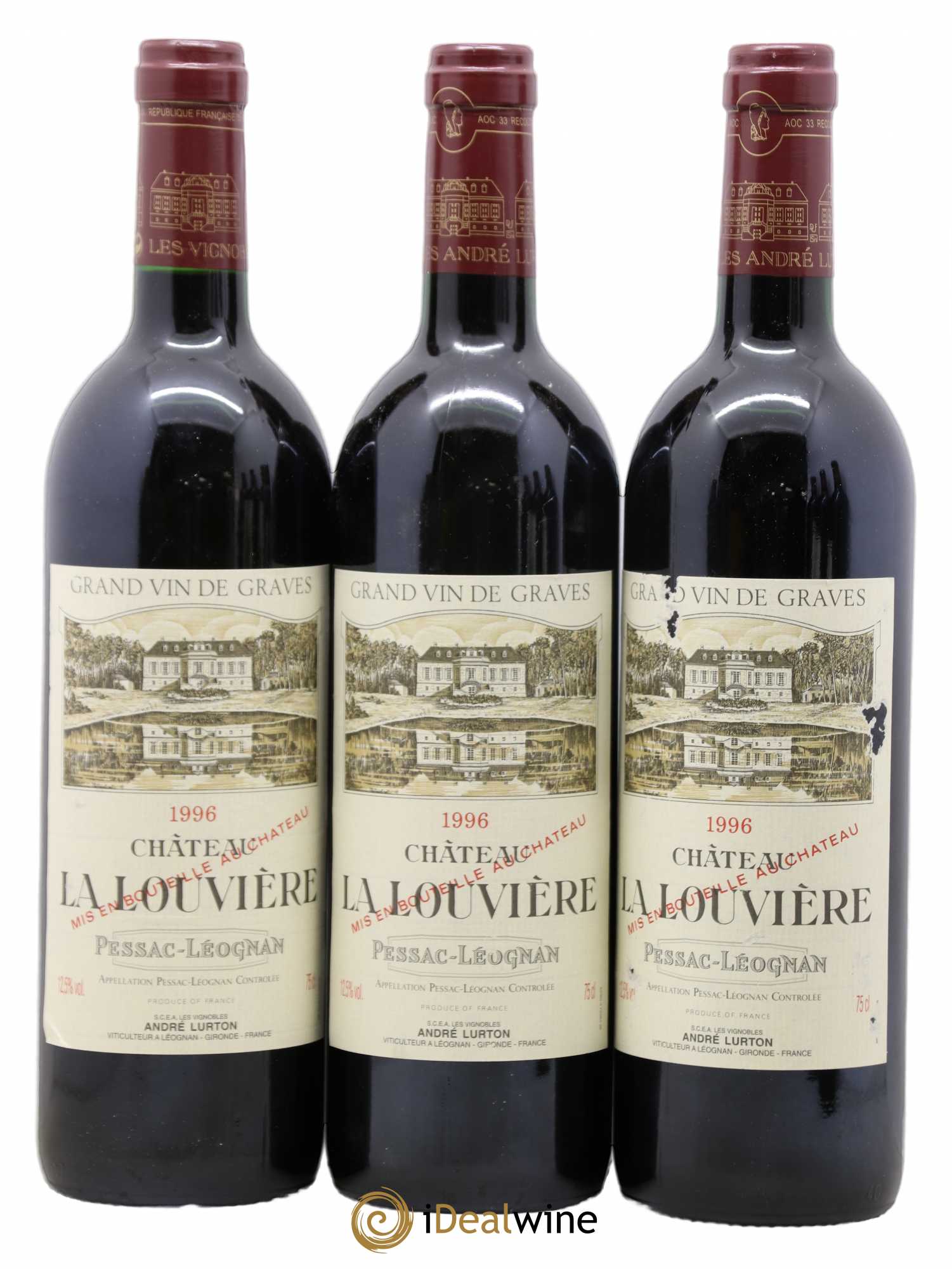 Château la Louvière 1996 - Lot de 6 bouteilles - 1