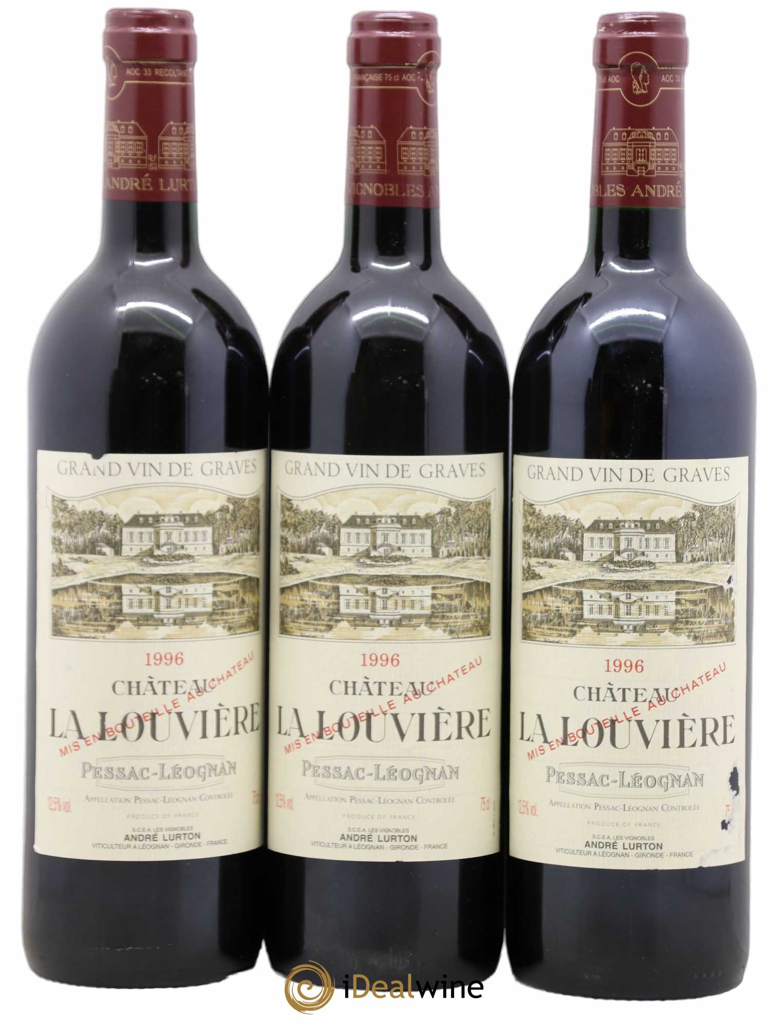 Château la Louvière 1996 - Lot de 6 bouteilles - 2